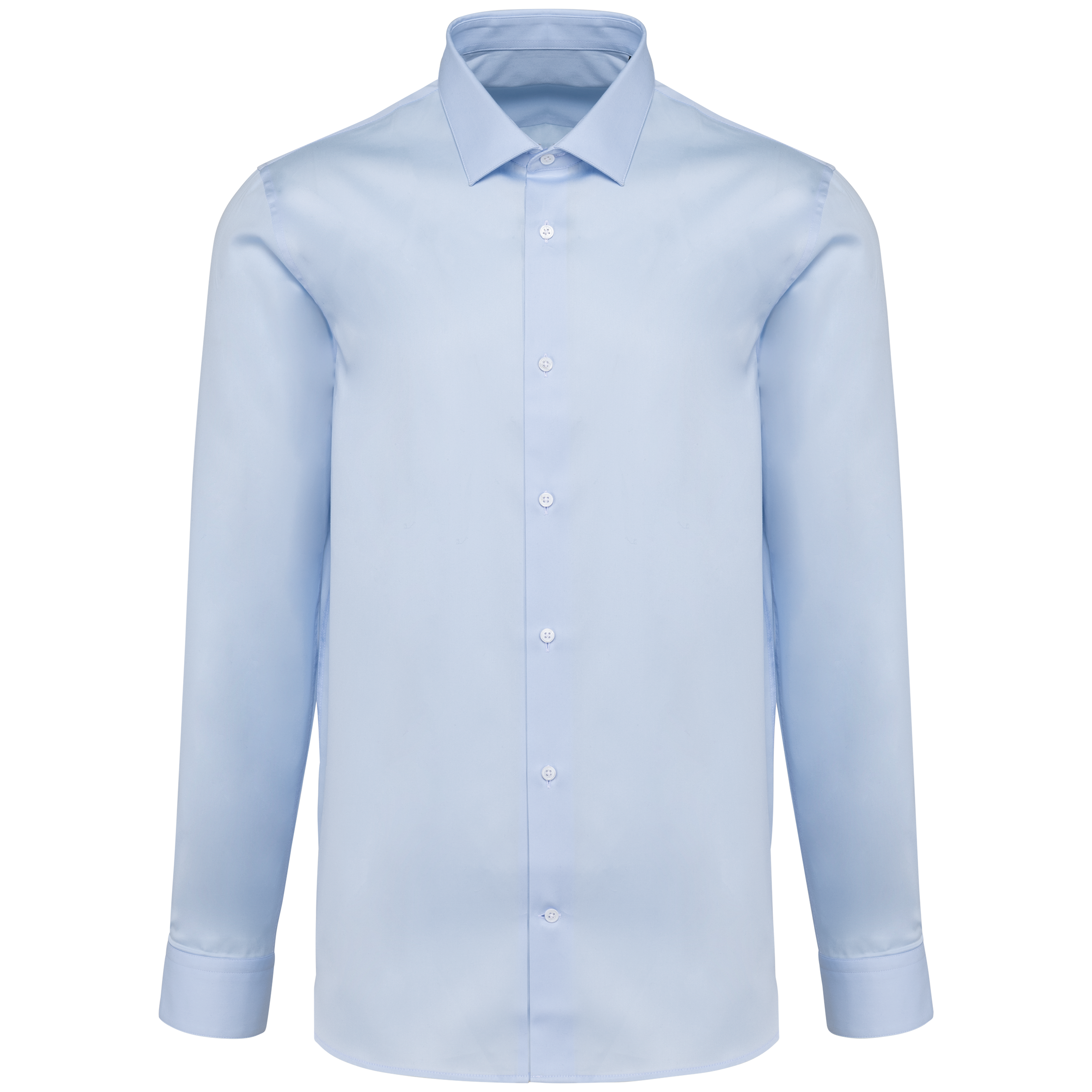 Popeline-Hemd für Herren mit langen Ärmeln