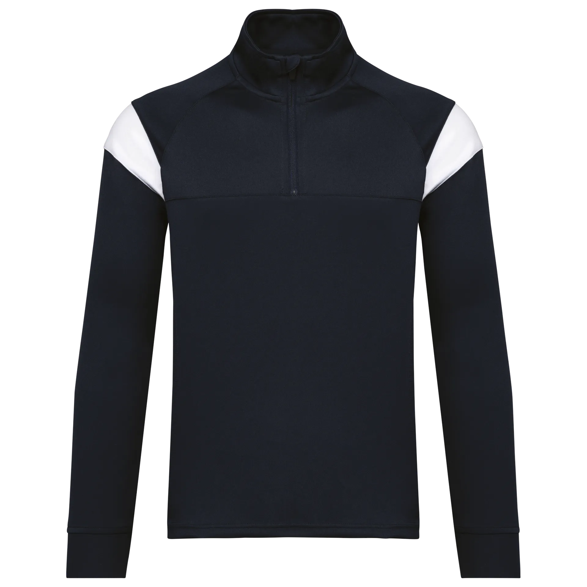 Kinder Trainings-Sweatshirt mit 1/4 Reißverschluss