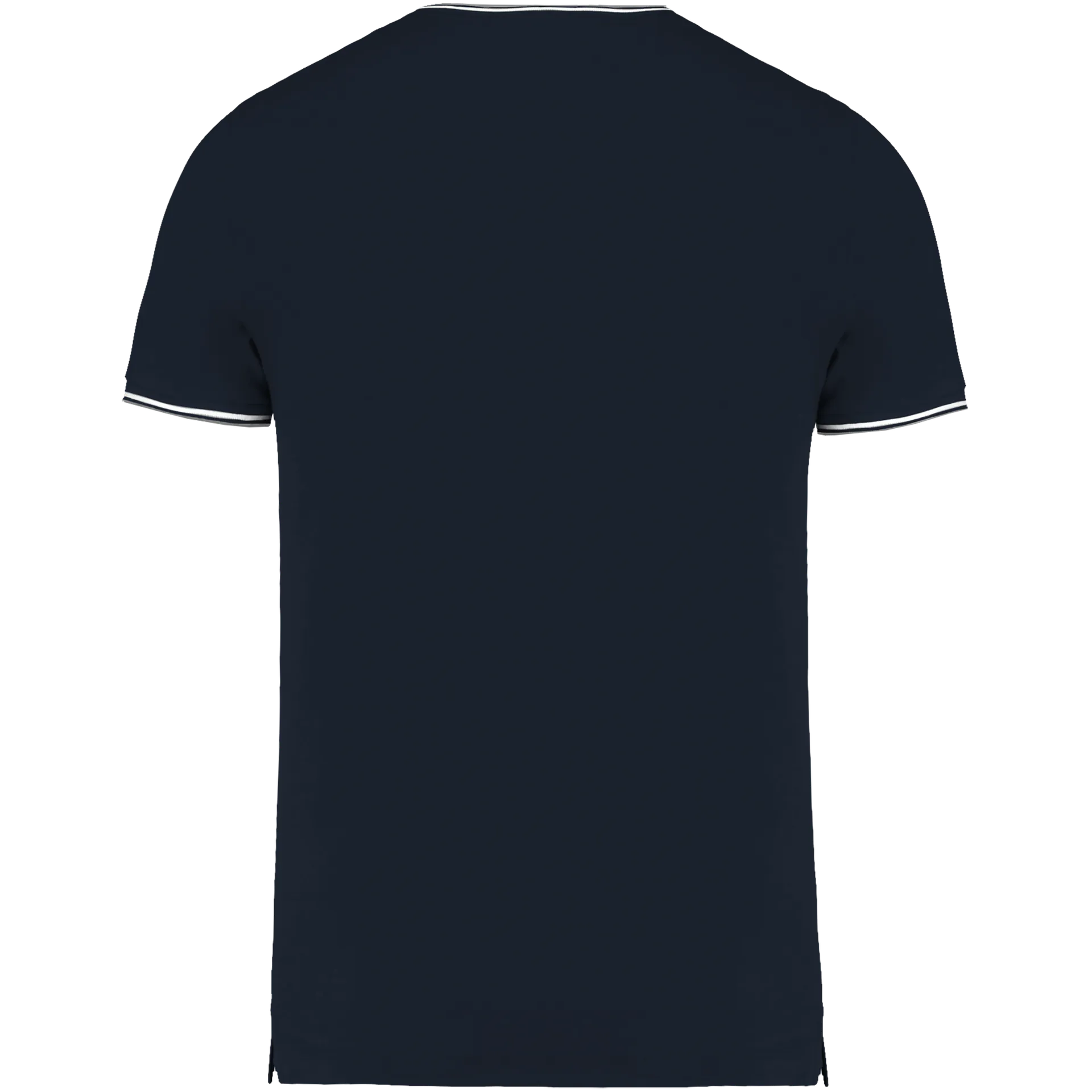 Herren T-Shirt aus Piqué-Trikot mit V-Ausschnitt