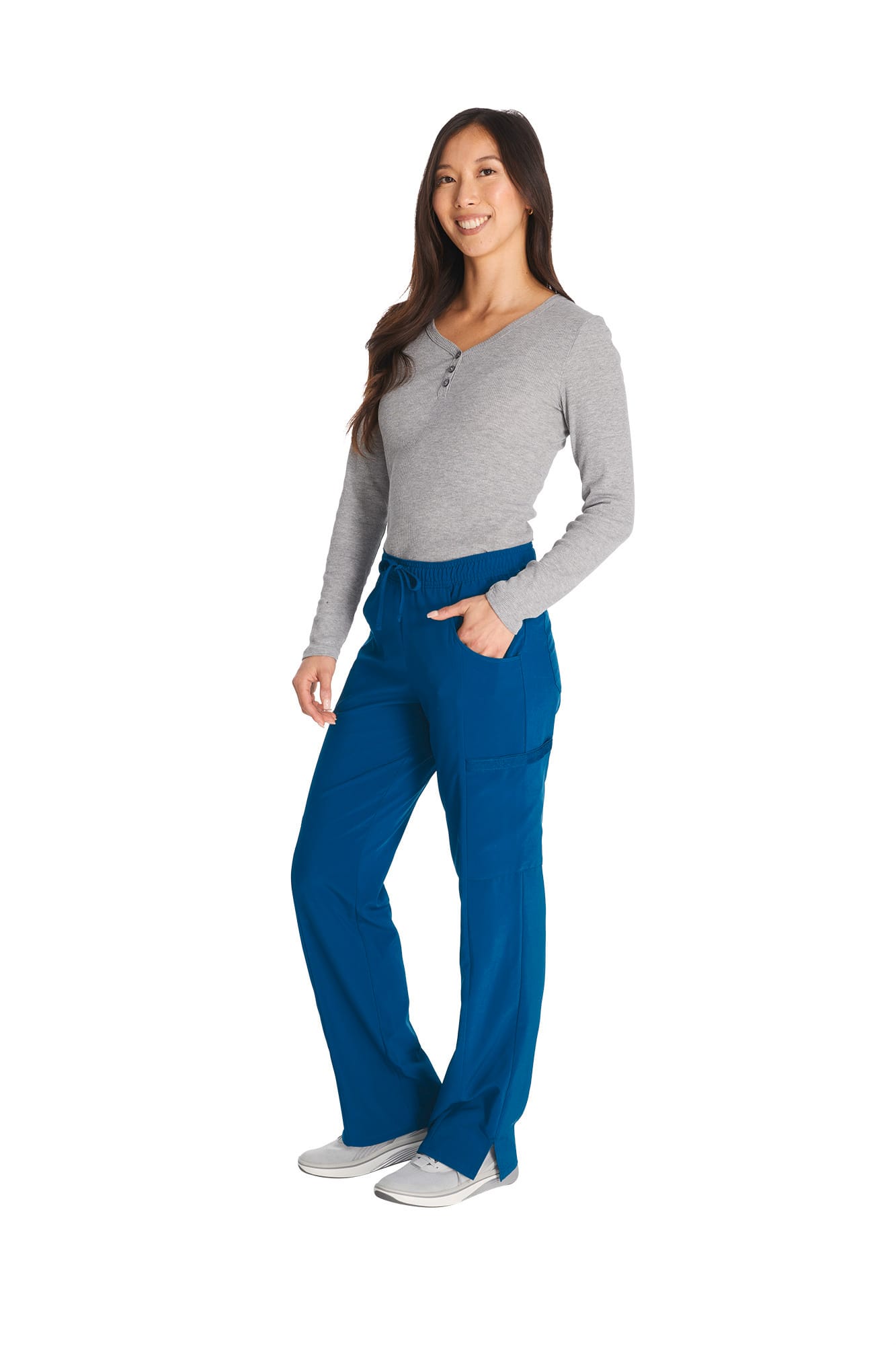Damenhose mit mittlerem Bund und Kordelzug