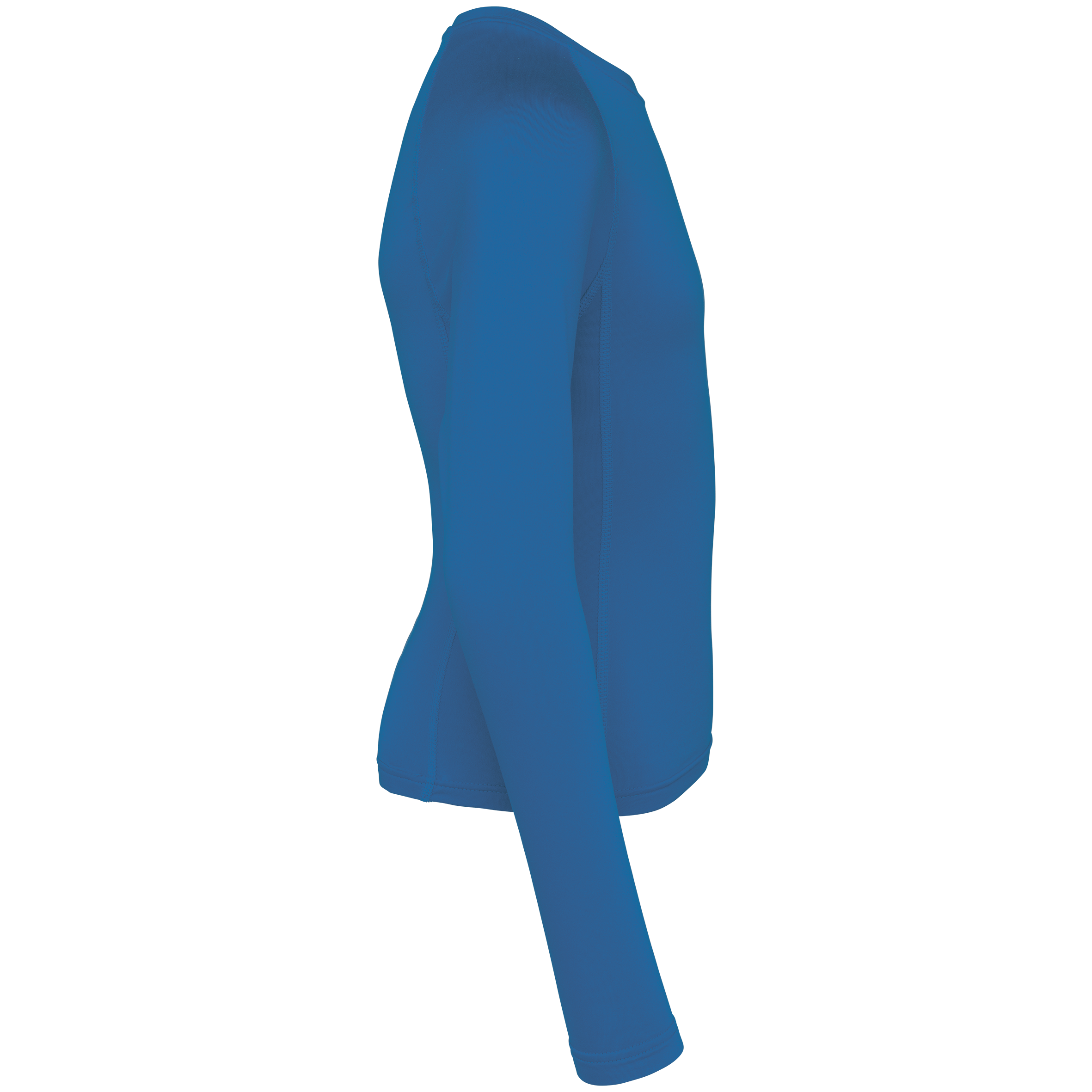 Kinder Langarm Doppelhaut T-Shirt. Schnelltrocknend