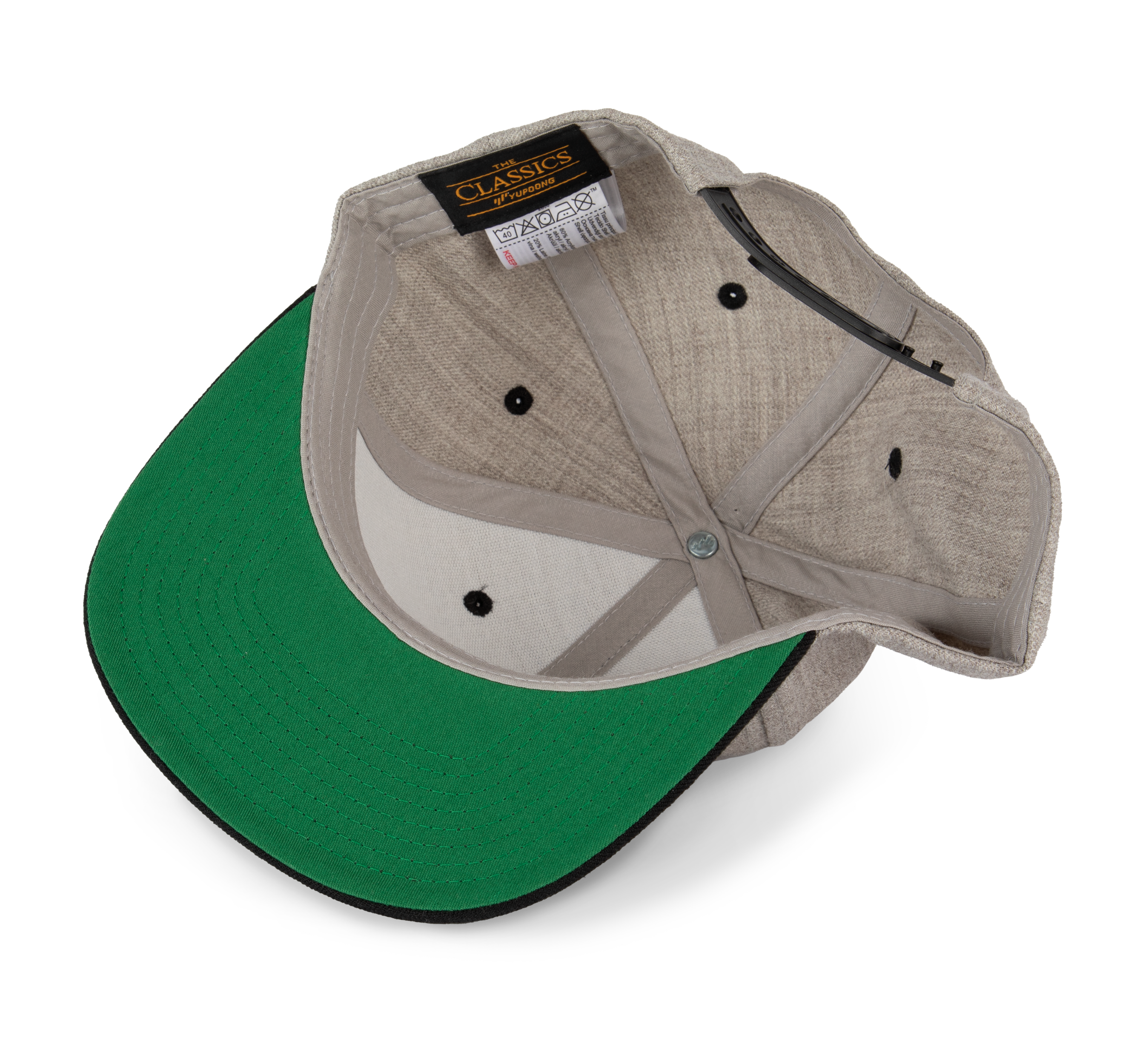 6-Panel-Kappe, flacher Schirm