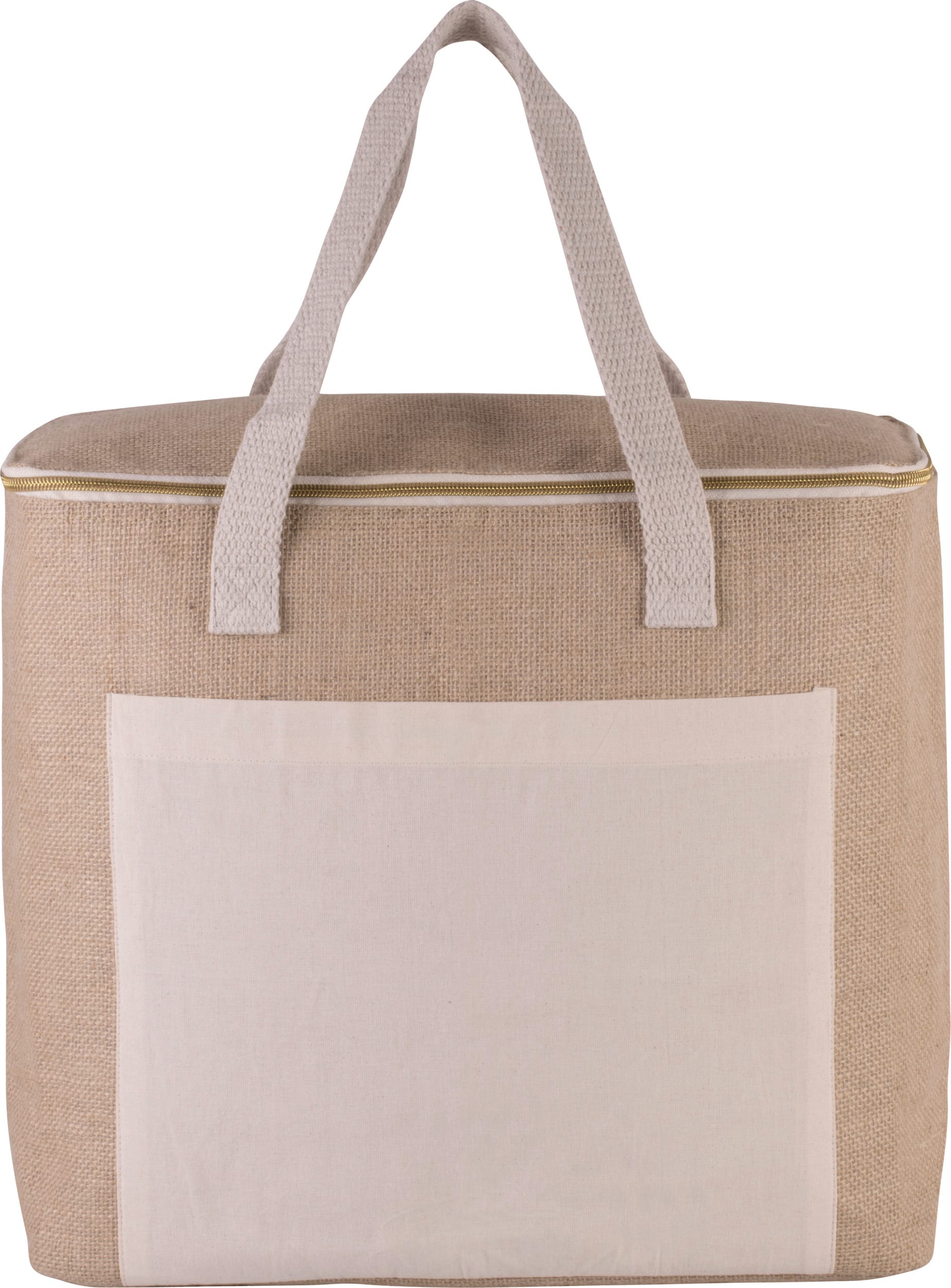Große Kühltasche aus Jute