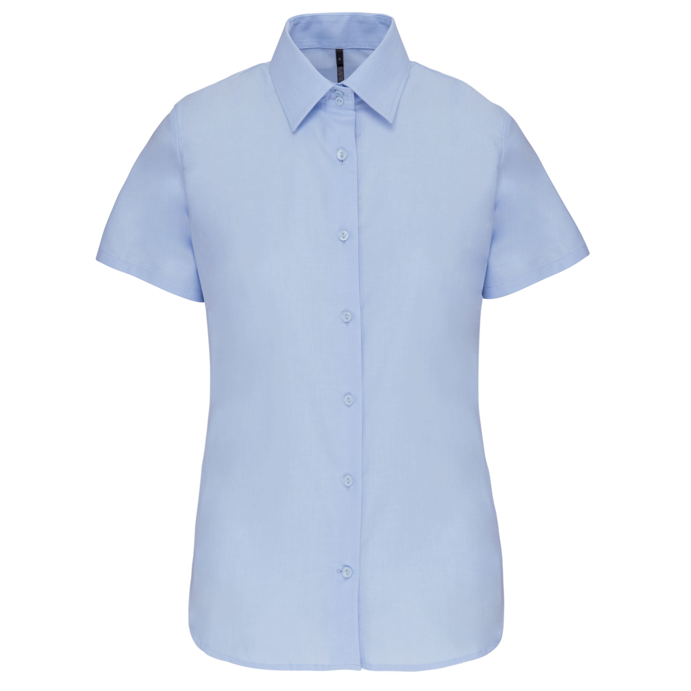 Damen Oxford Kurzarmbluse