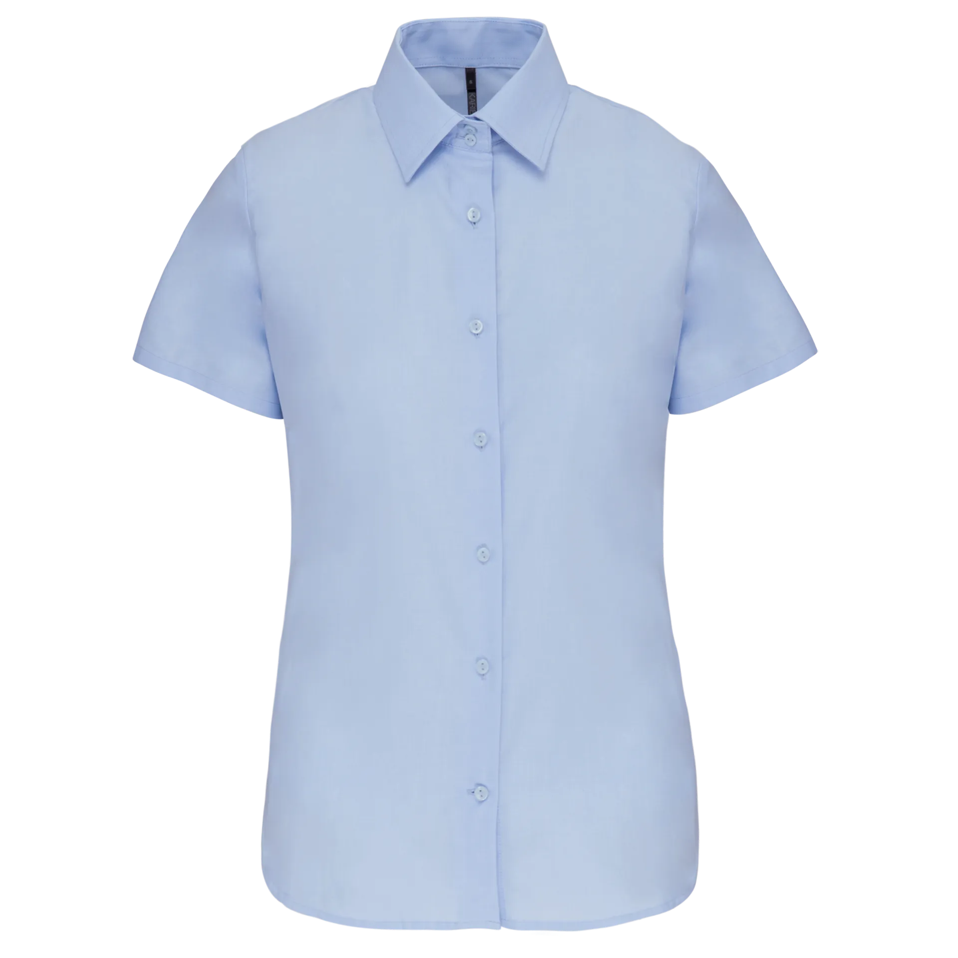 Damen Oxford Kurzarmbluse