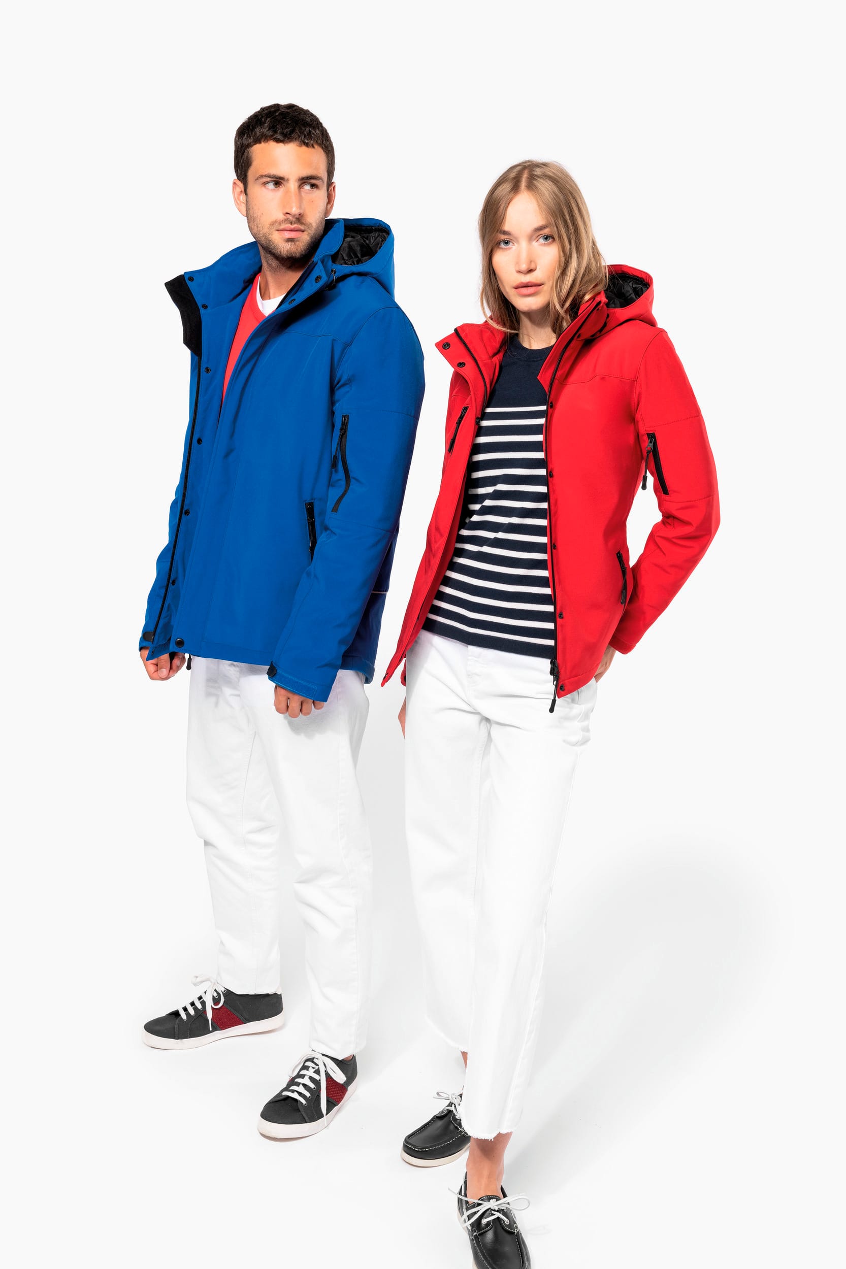 Damenparka Softshell wattiert mit Kapuze