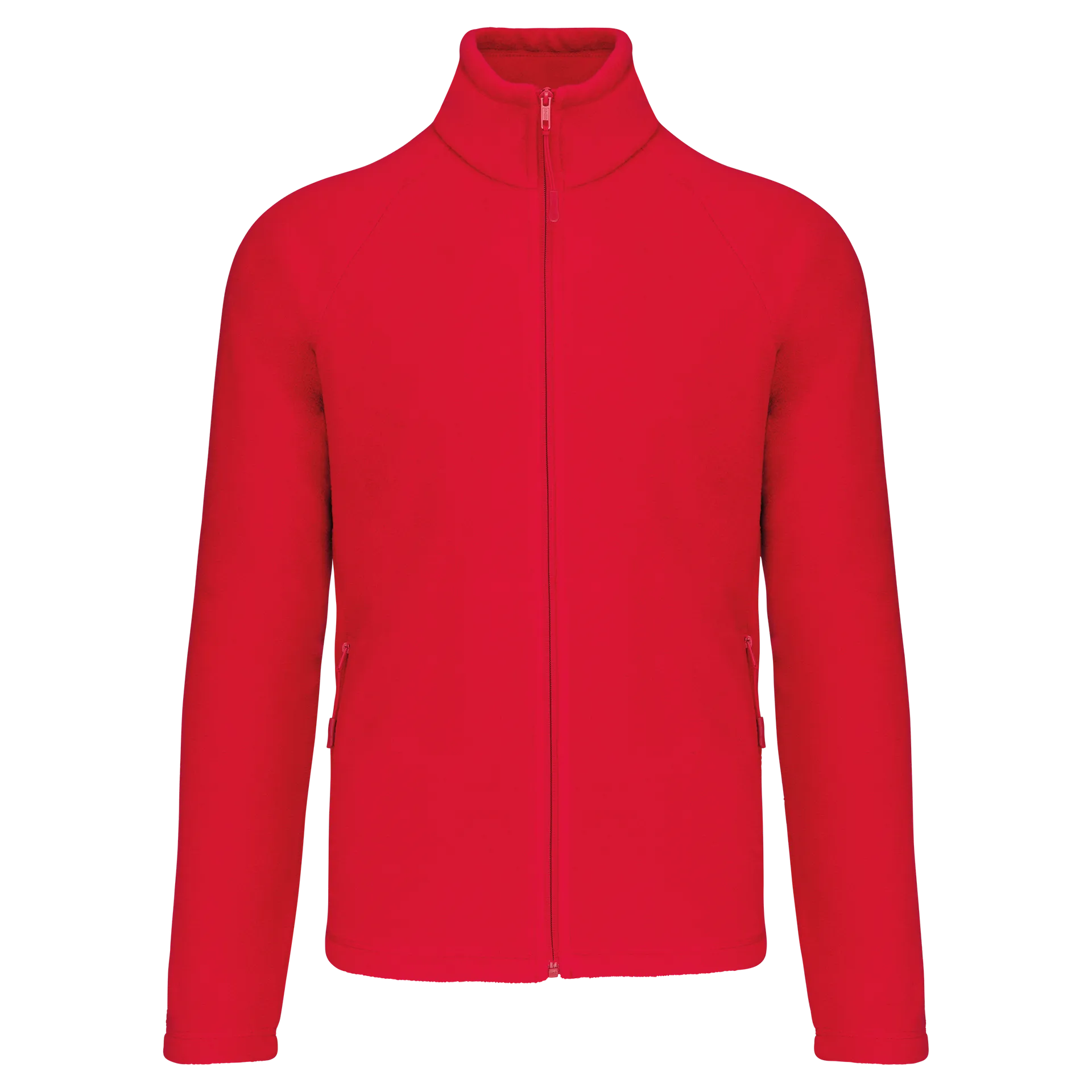Mikrofleece-Jacke mit Reißverschluss Raglanärmel für Herren