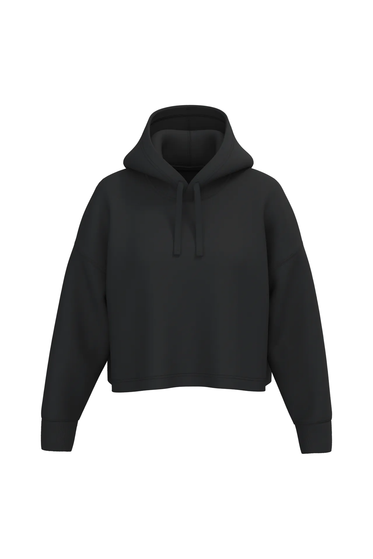 Damen Cropped-Sweatshirt mit Kapuze