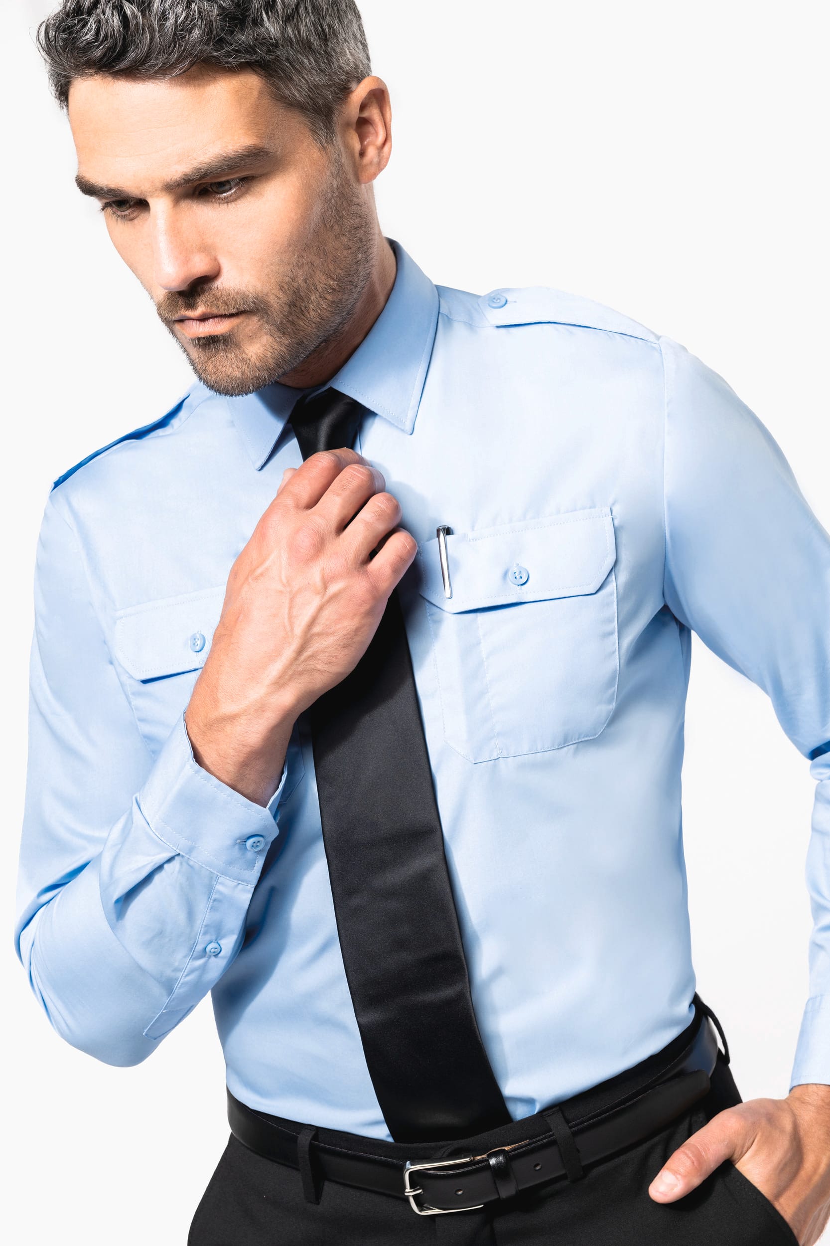 Langarm-Pilotenhemd für Herren