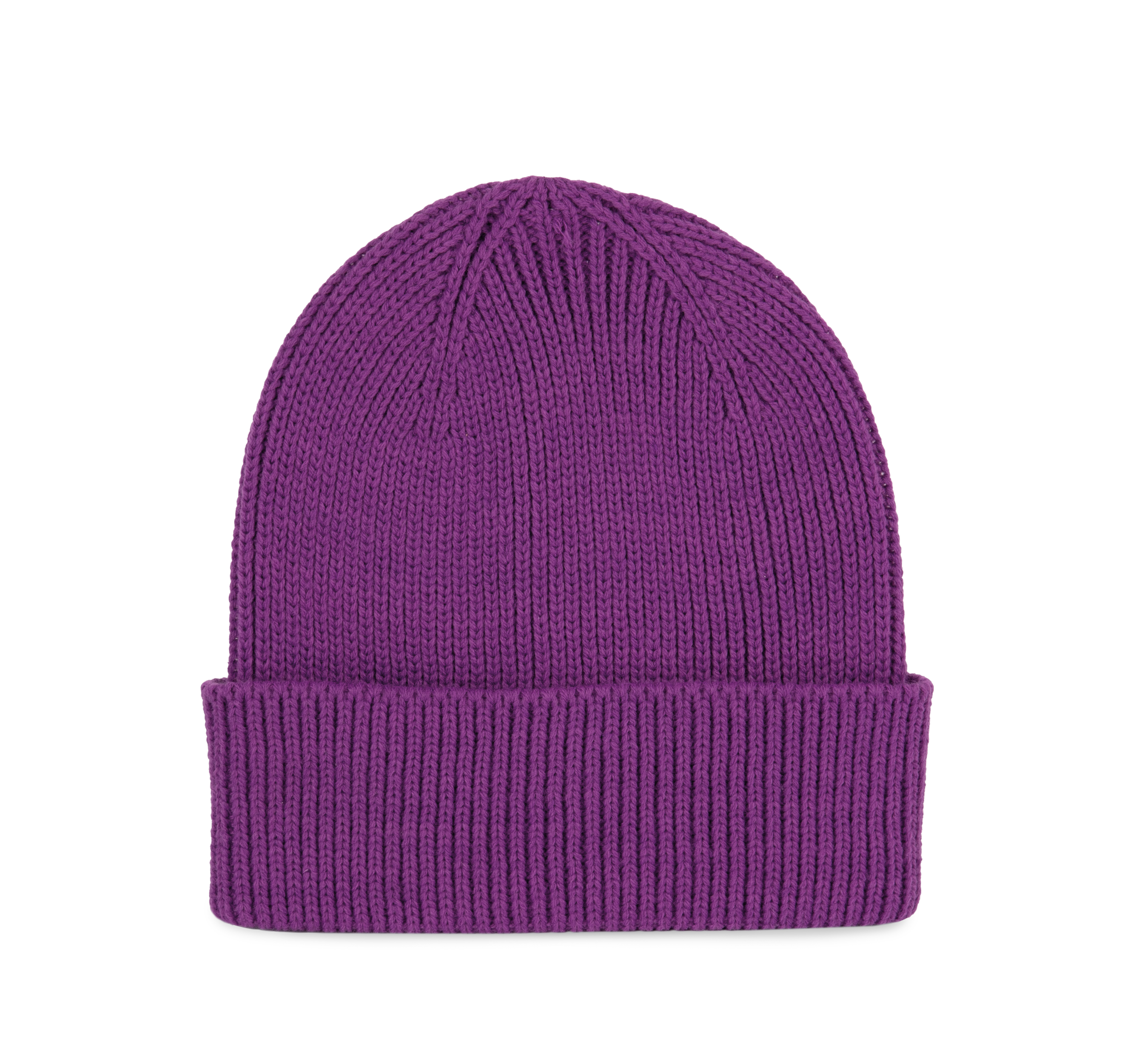 Gerippte Mütze mit Umschlag