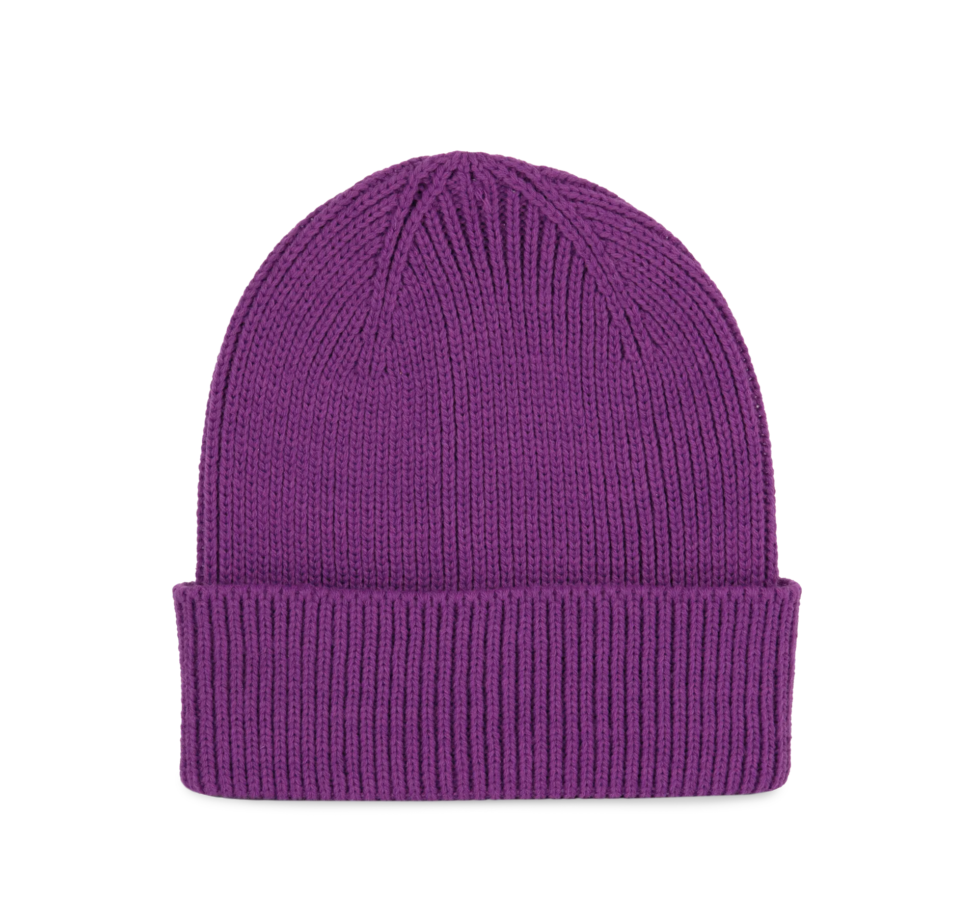 Gerippte Mütze mit Umschlag
