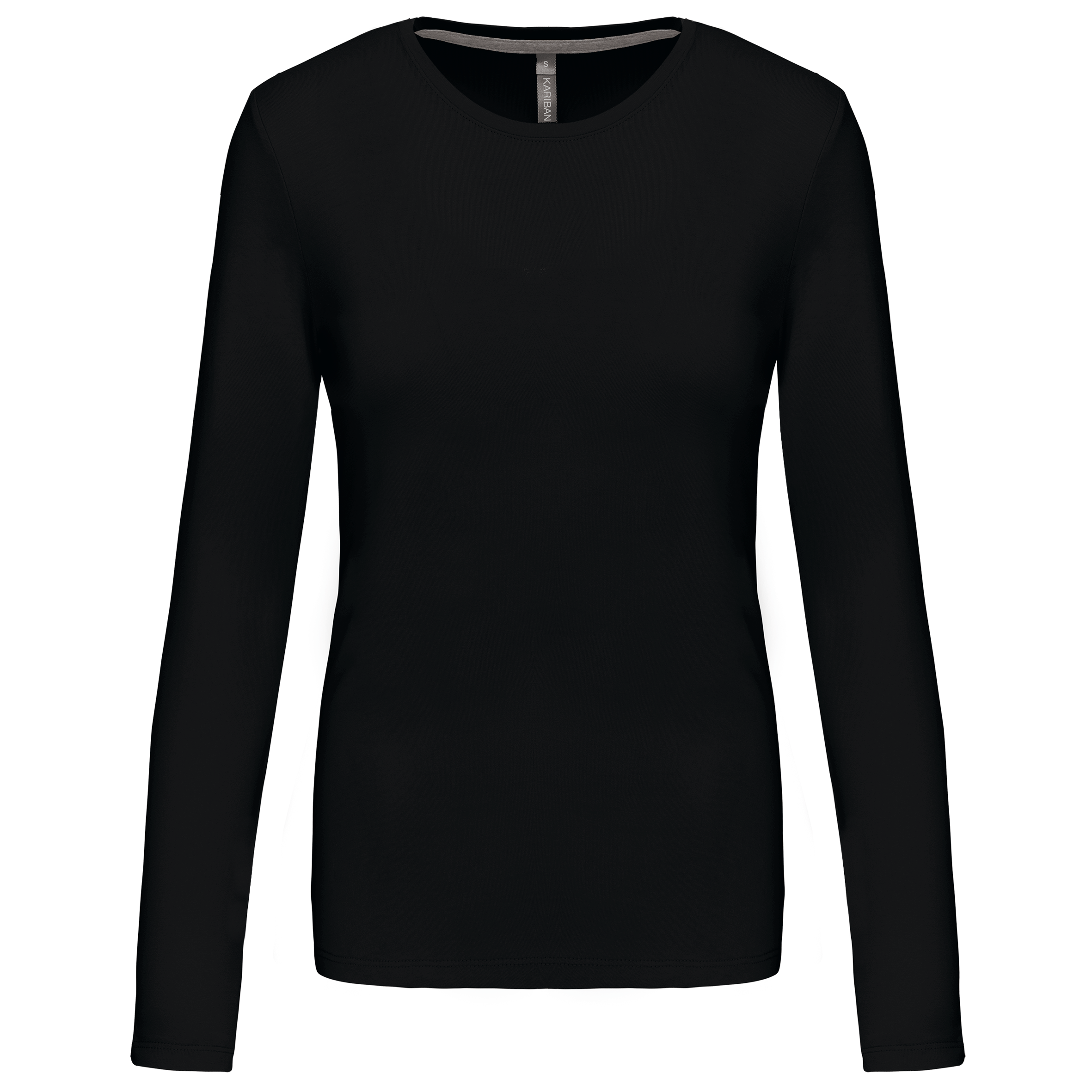 Ladies' long-sleeved crew neck T-shirt