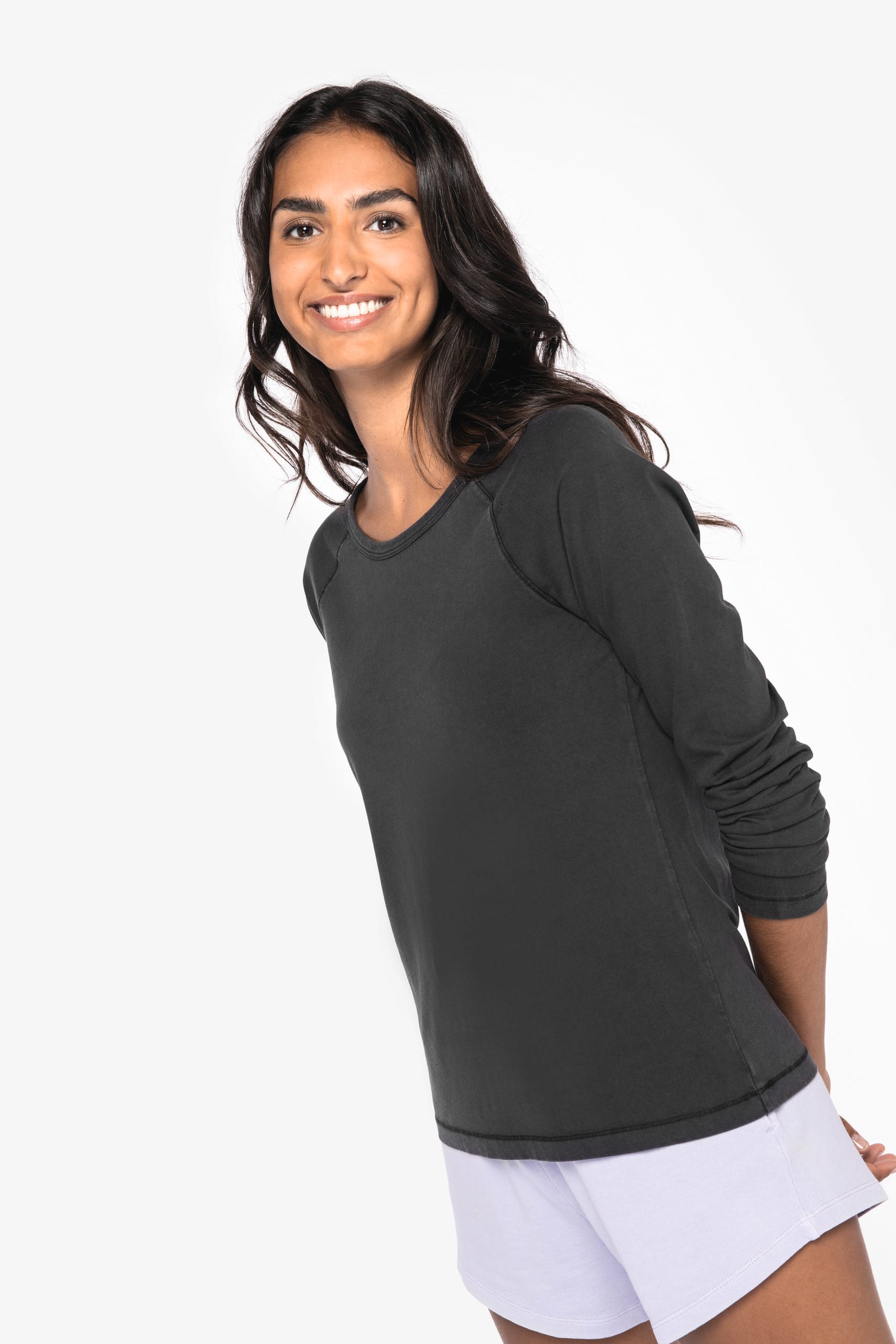 Umweltfreundliches Raglan-Langarmshirt für Damen