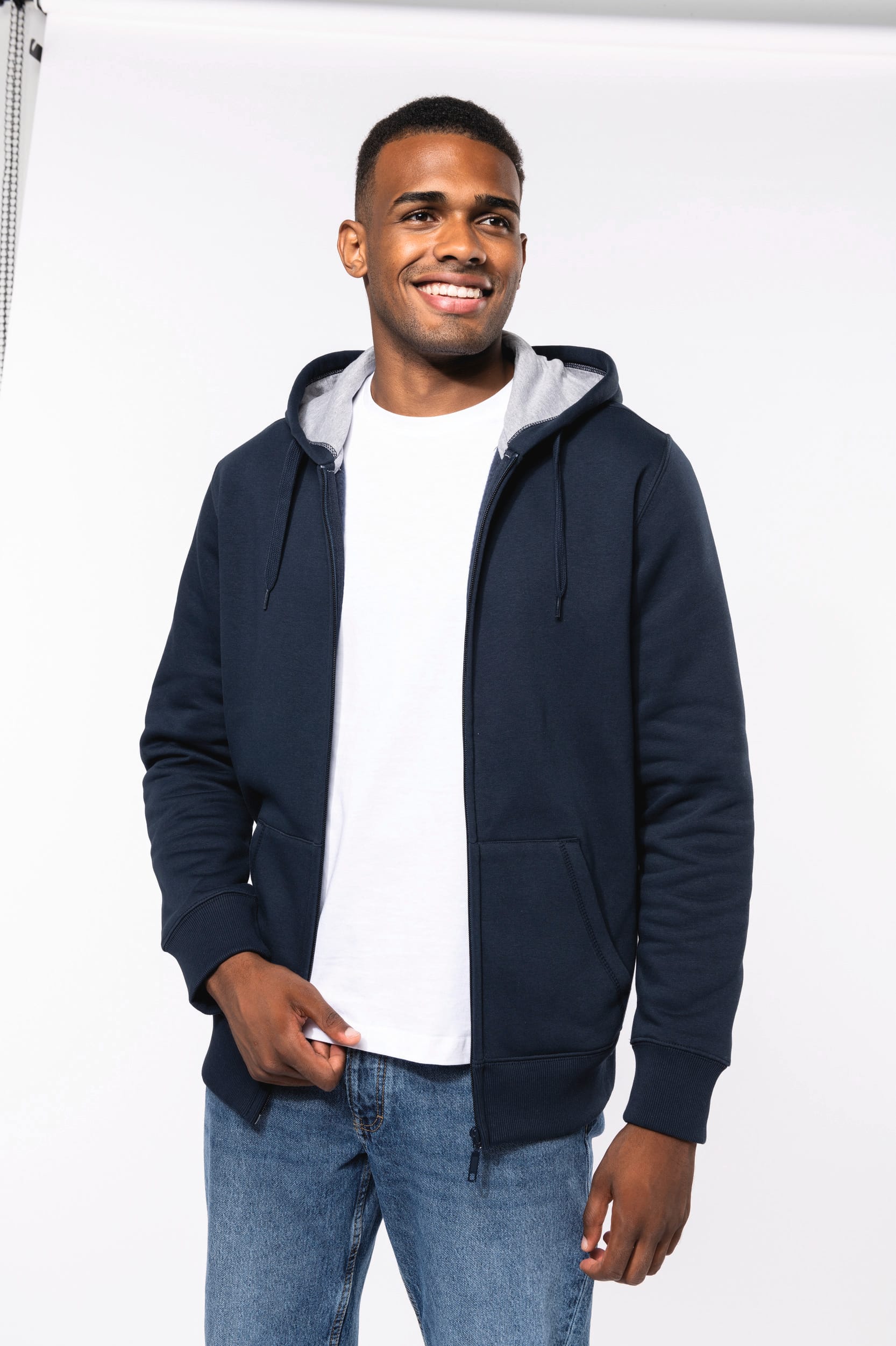 Kapuzensweatshirt mit Reißverschluss