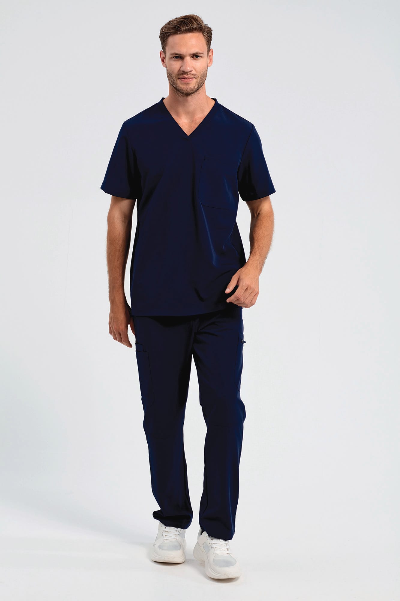 Stretch-Tunika für Herren mit kurzen Ärmeln Stretch-Tunika für Herren mit kurzen Ärmeln