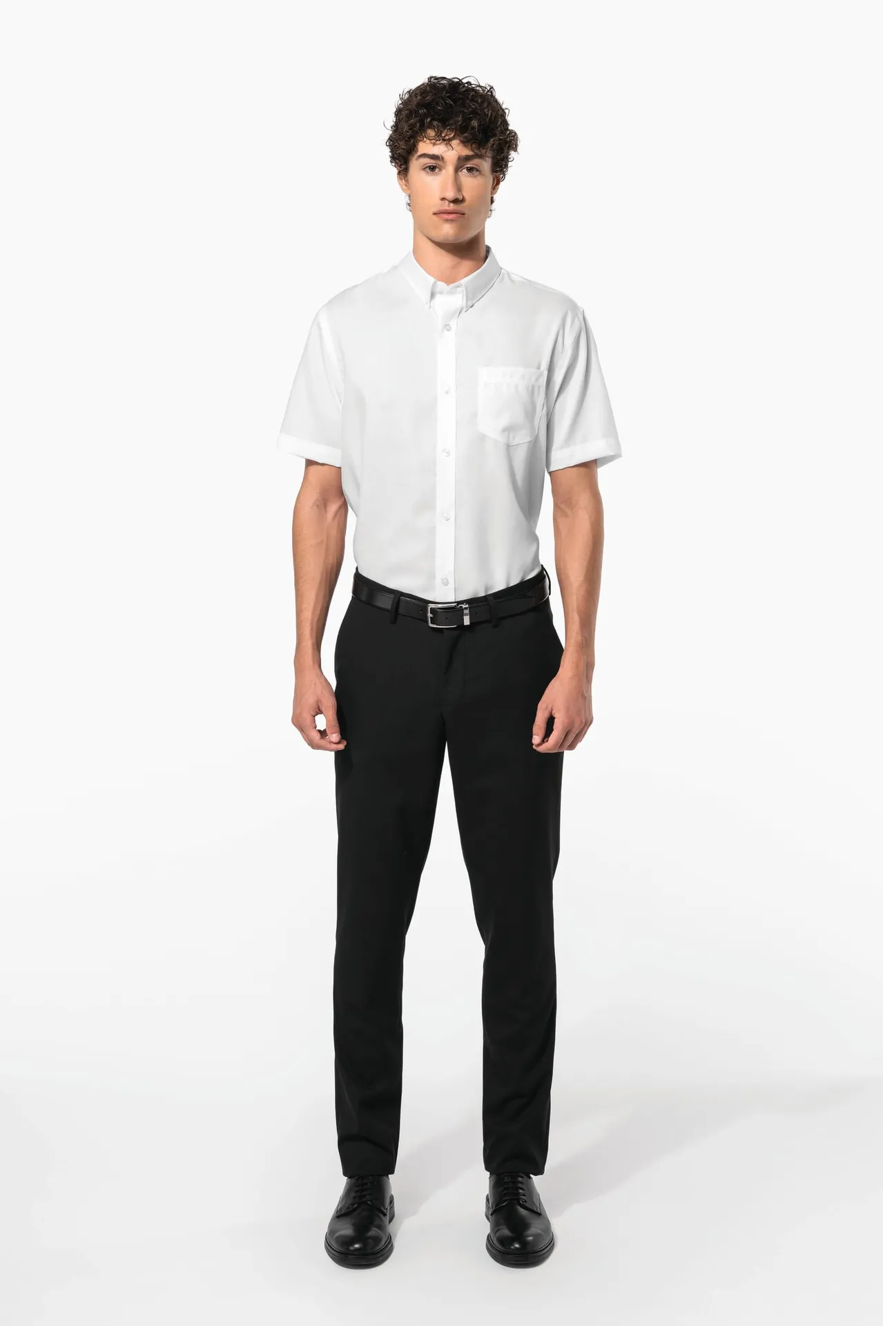 Herren Kurzarmhemd Bügelfrei Micro Twill