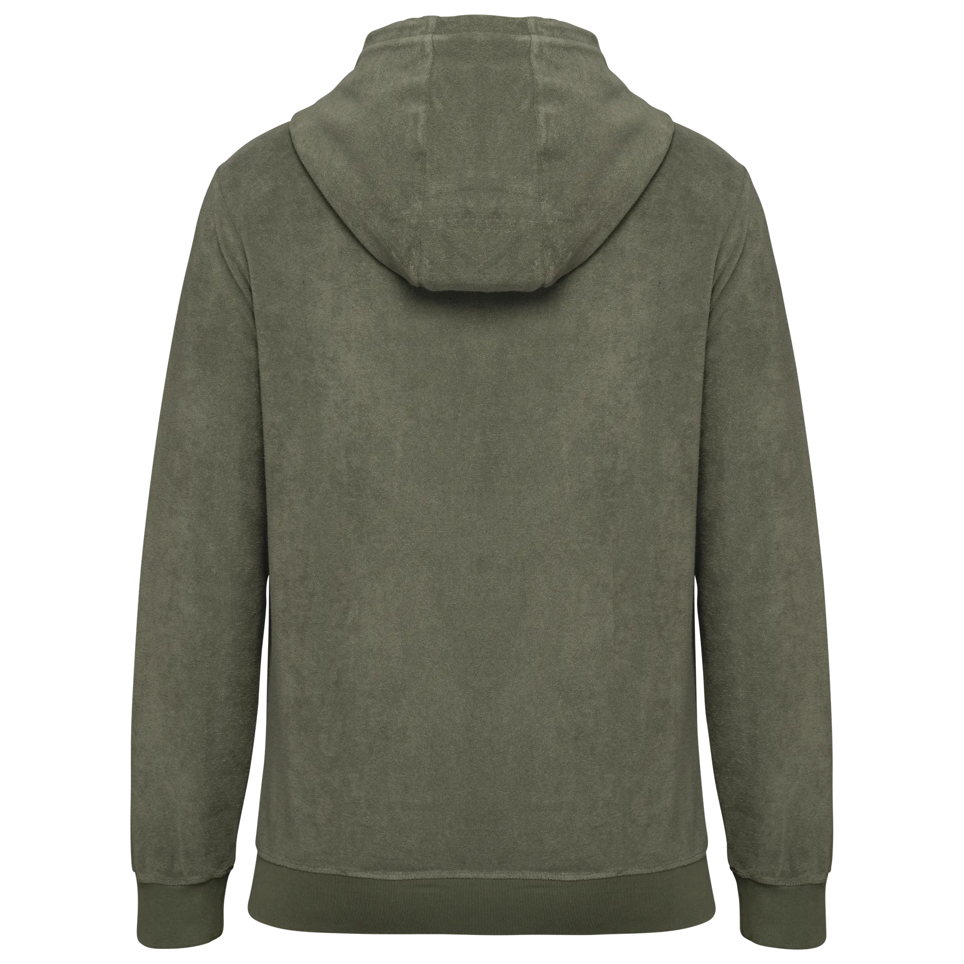 Umweltfreundliches Kapuzensweatshirt aus Frottee mit Reißverschluss für Herren