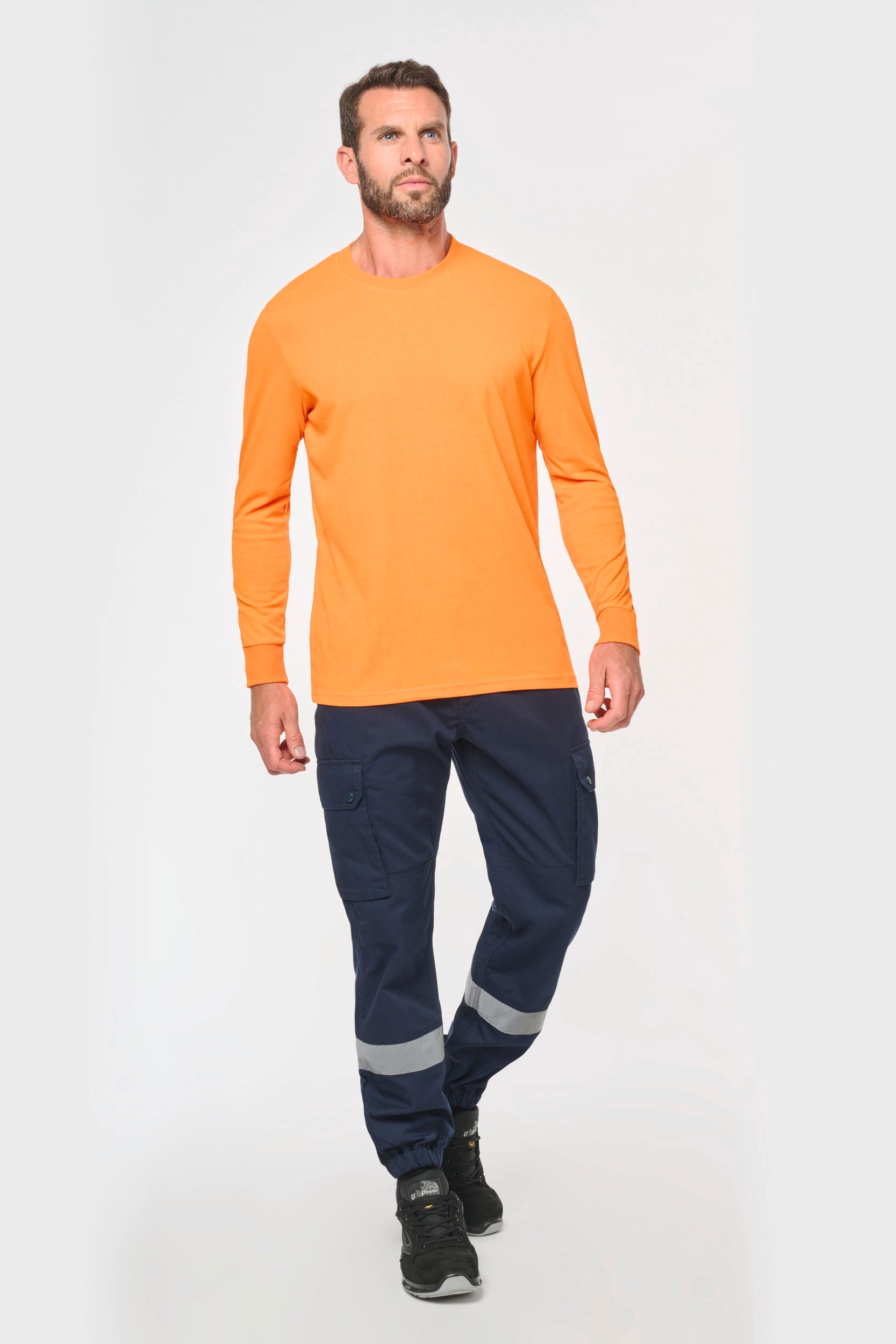 Unisex-Cargo-Hose mit elastischem Saum und reflektierendem Streifen