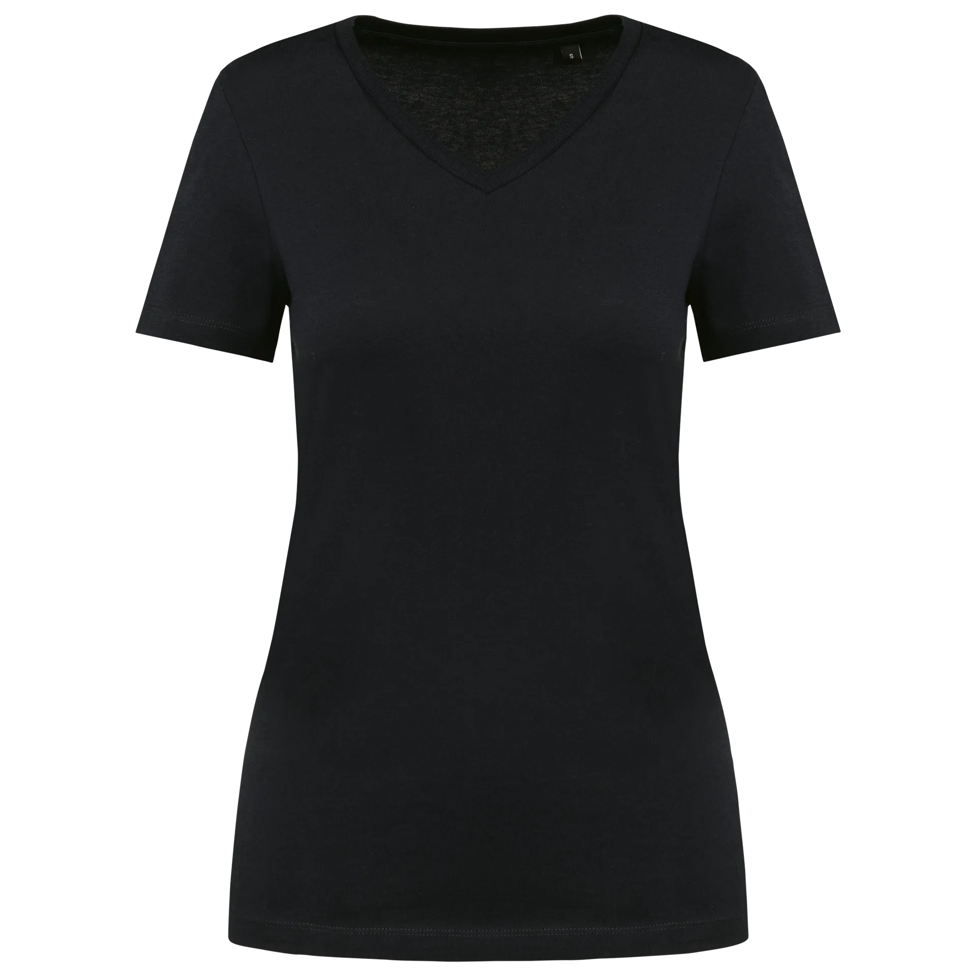 Supima® Damen-T-Shirt mit V-Ausschnitt und kurzen Ärmeln