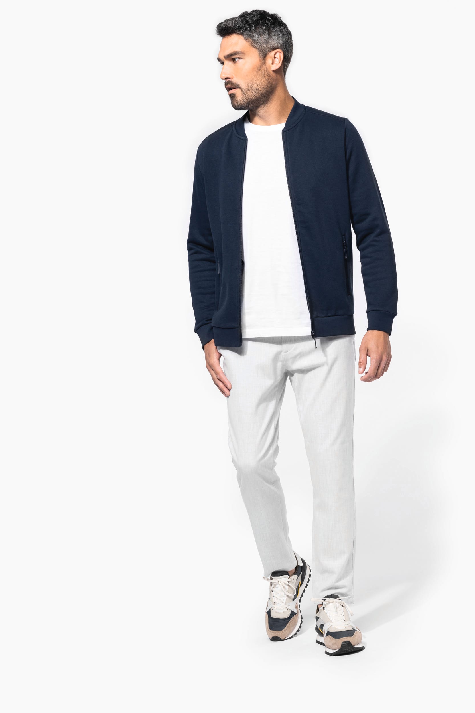 Sweatjacke mit Reißverschluss