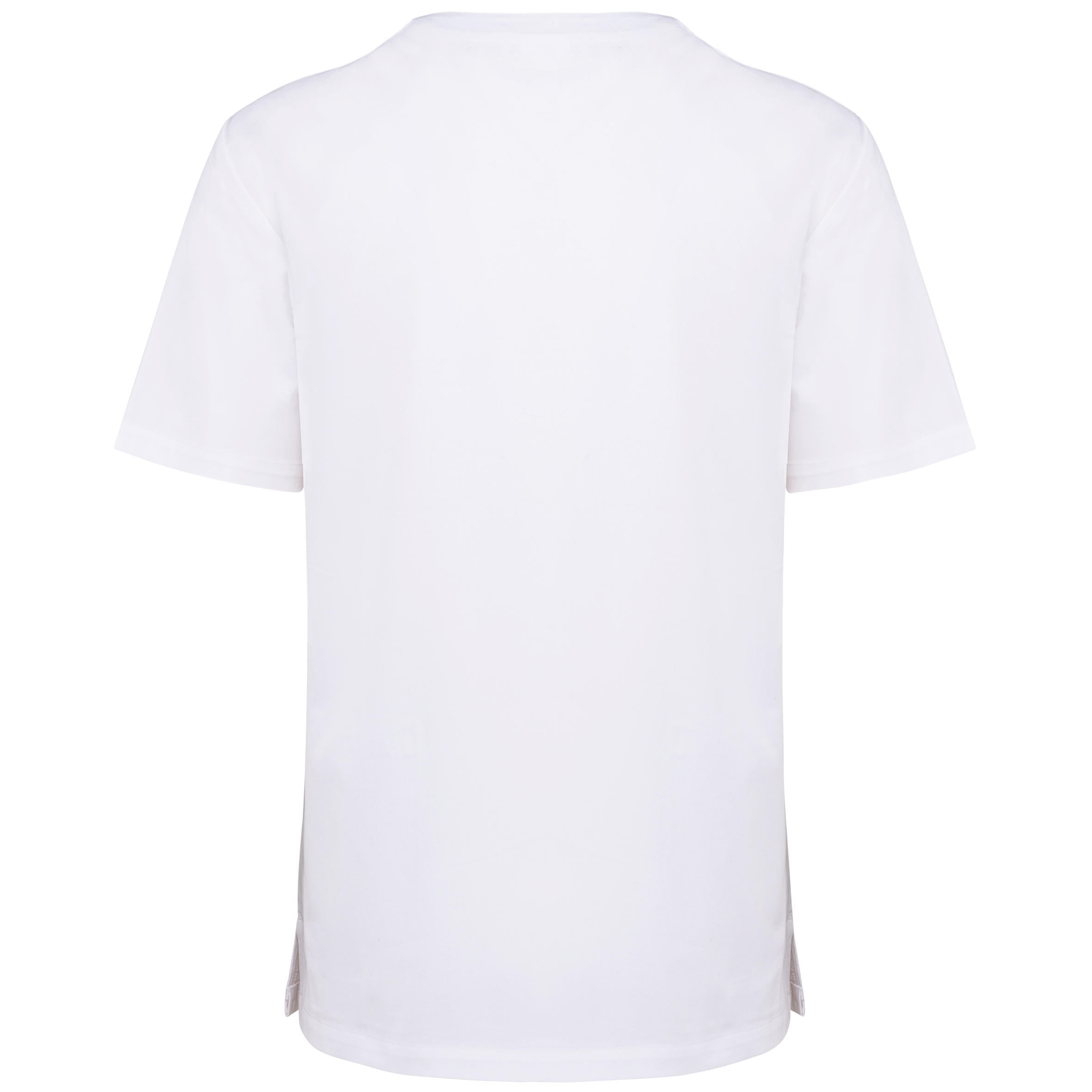 Kurzärmlige Unisex-Tunika aus Baumwollpolyester