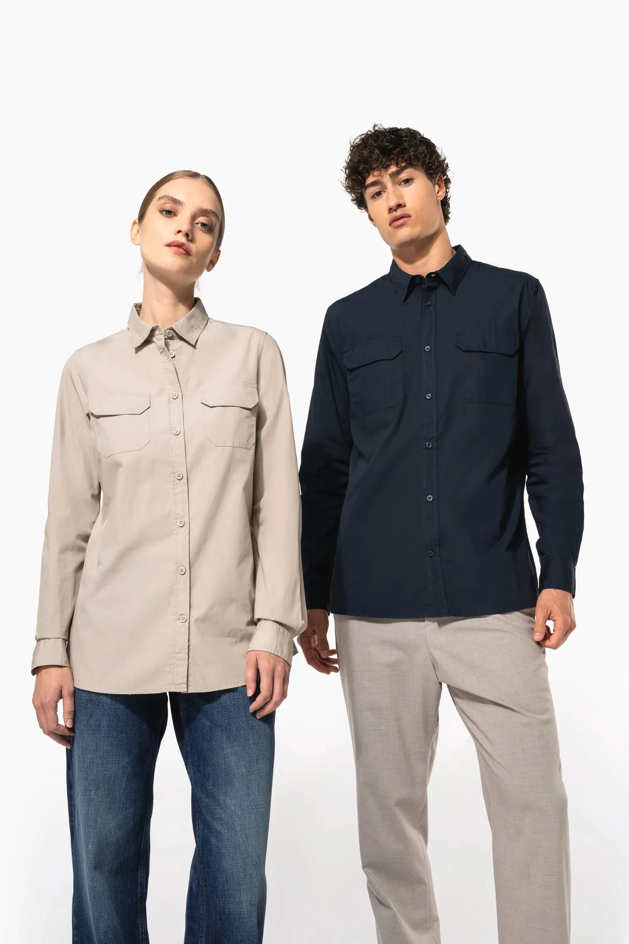 Langarm-Safarihemd für Damen