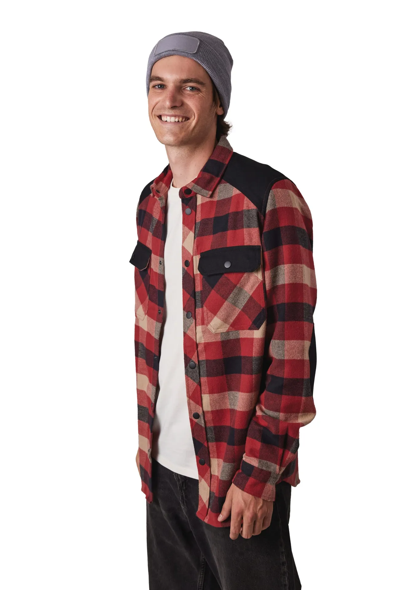 Recycelte Mütze mit Patch