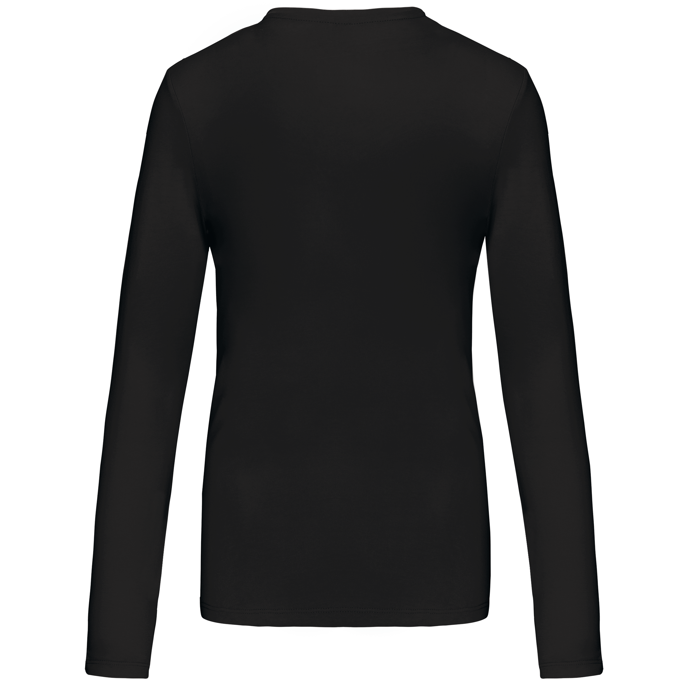 Ladies' long-sleeved crew neck T-shirt
