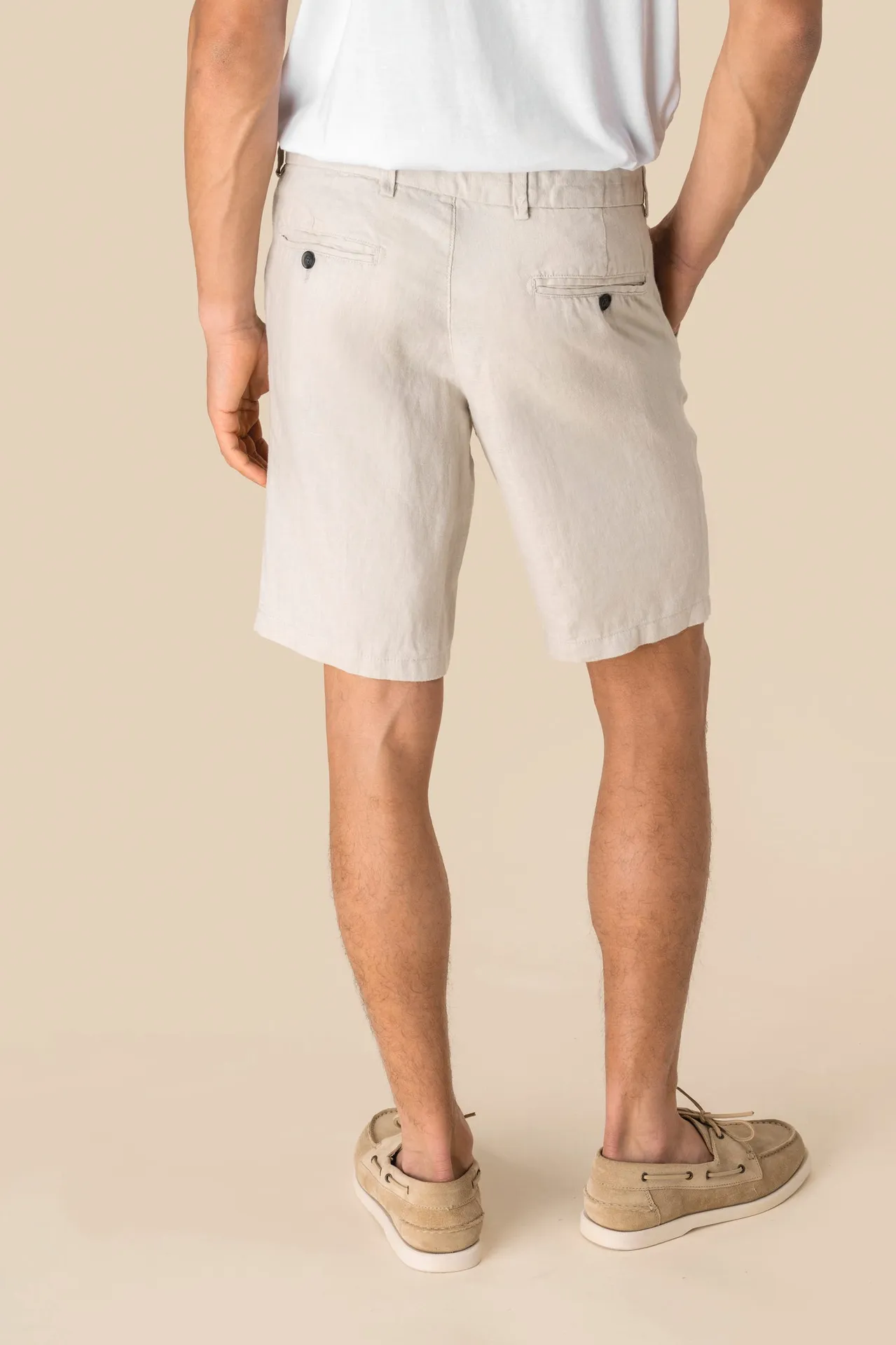 Bermuda-Shorts aus Leinen für Herren