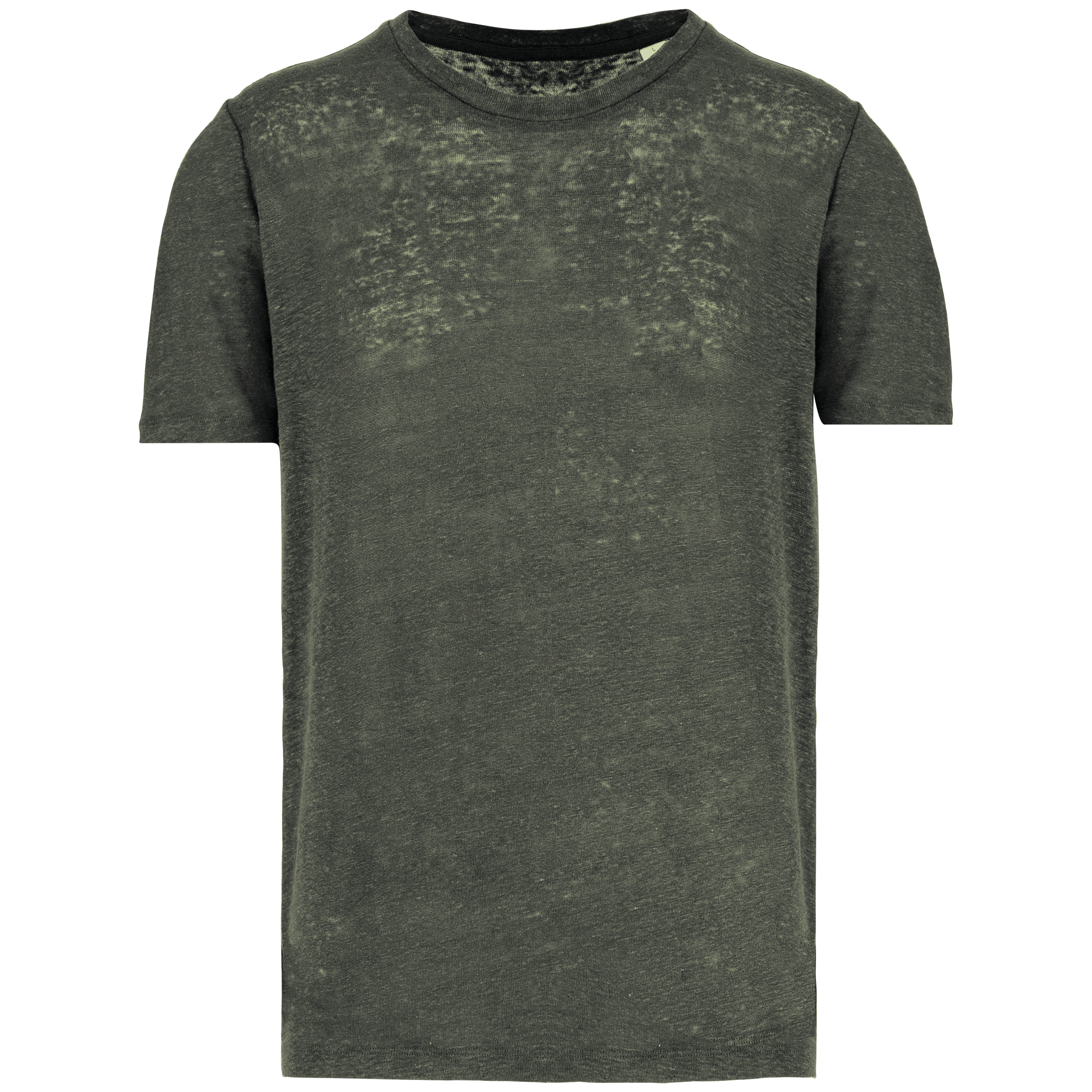 Herren-T-Shirt aus Leinen mit Rundhalsausschnitt