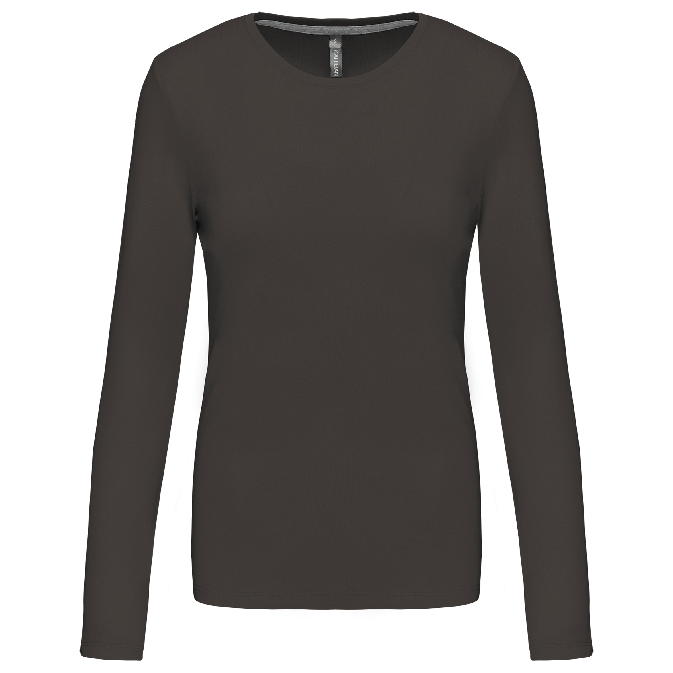 Ladies' long-sleeved crew neck T-shirt