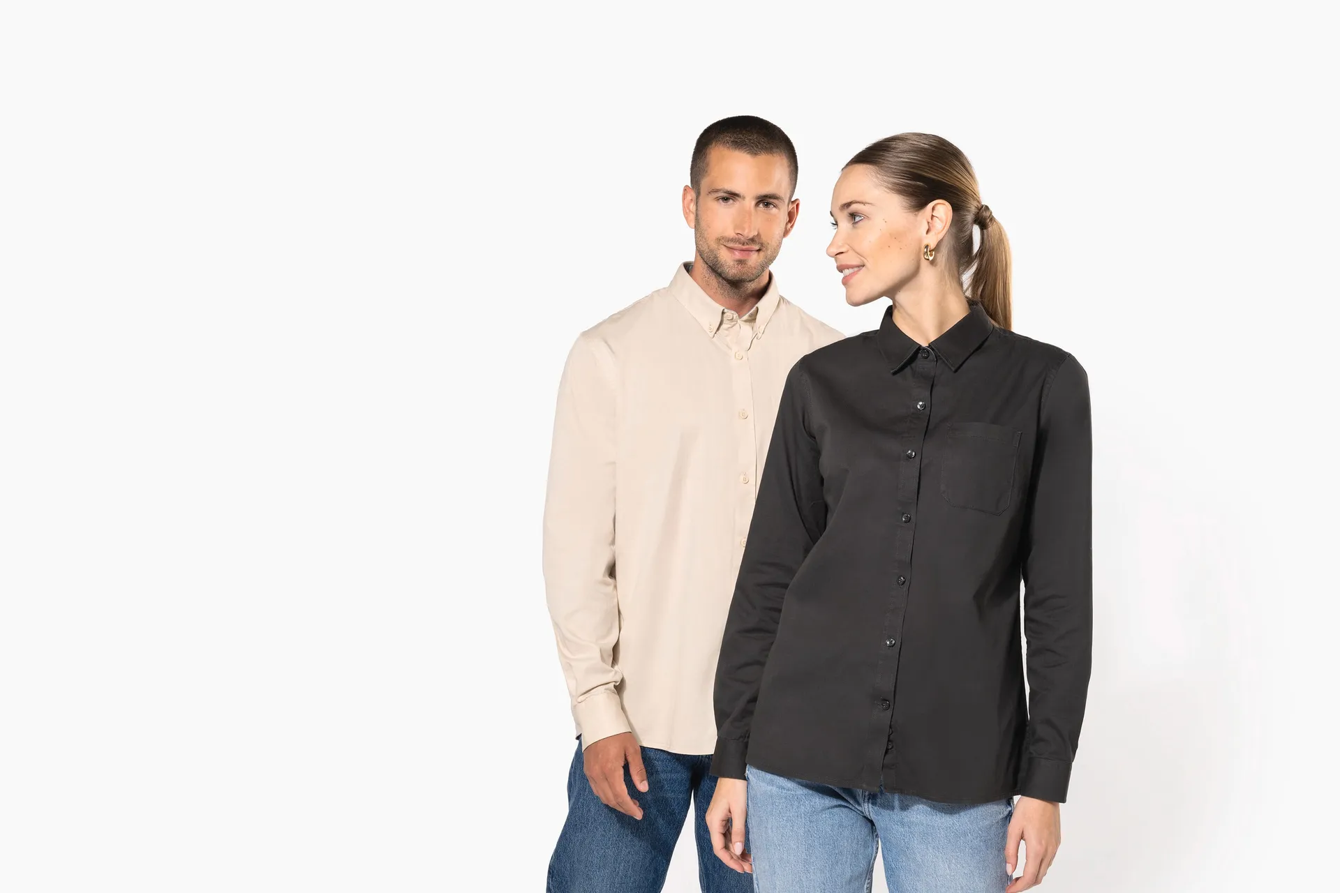 Langarm-Baumwollhemd Nevada für Herren