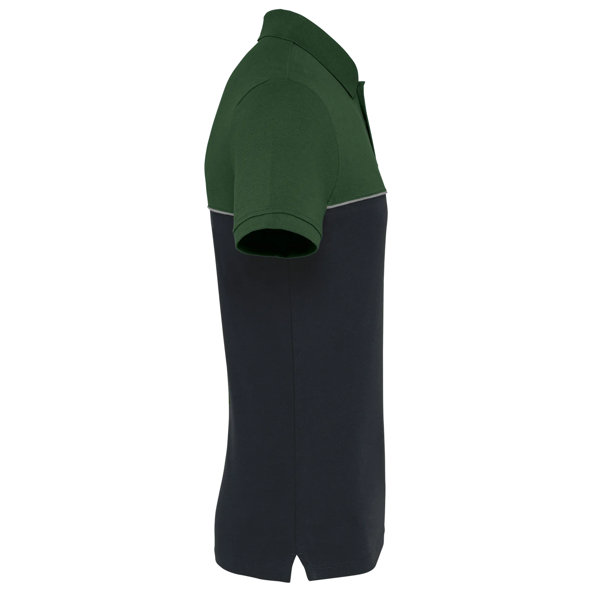 Zweifarbiges Kurzarm-Unisex-Polohemd