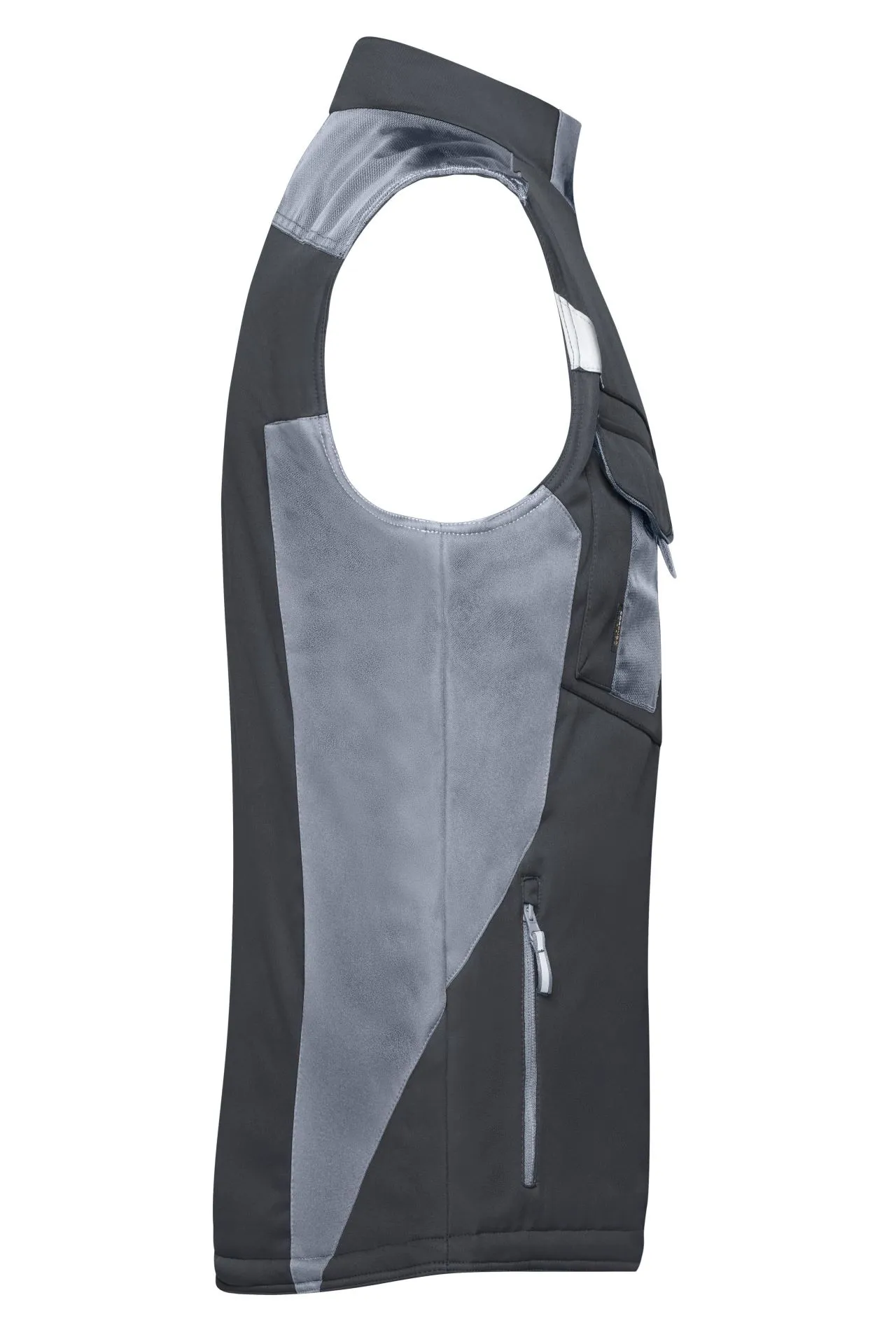James & Nicholson JN825 – Robuste Winter Softshell-Arbeitsweste mit CORDURA®