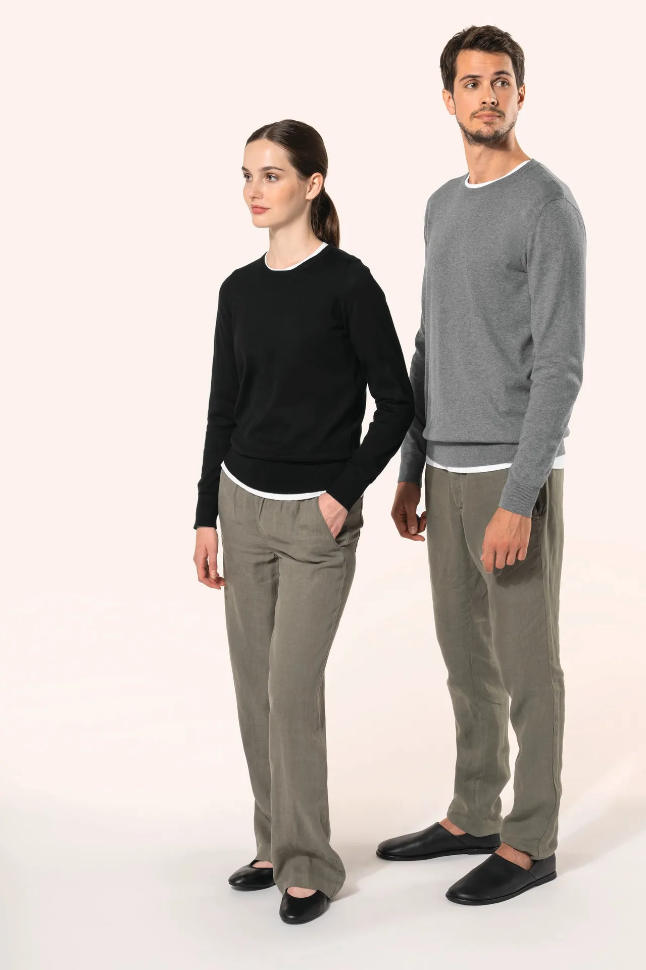 Supima®-Herrenpullover mit Rundhalsausschnitt