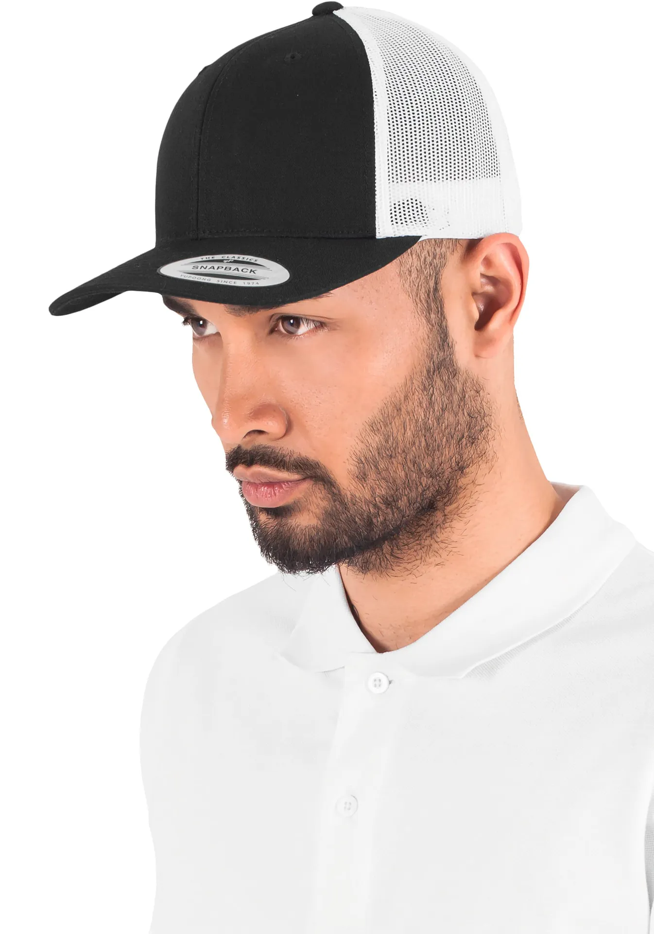 Zweifarbige Retro-Trucker-Kappe