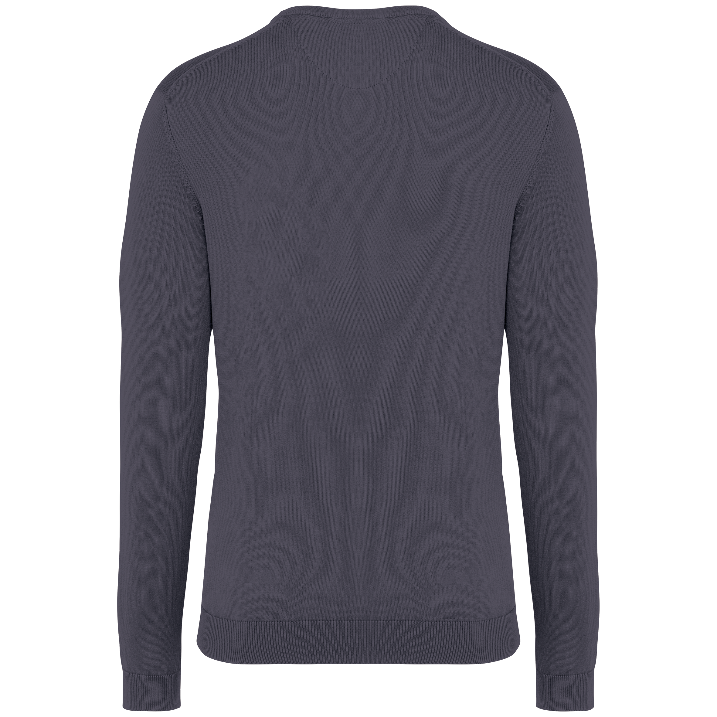 Umweltfreundlicher ausgewaschener Herrenpullover mit Rundhalsausschnitt