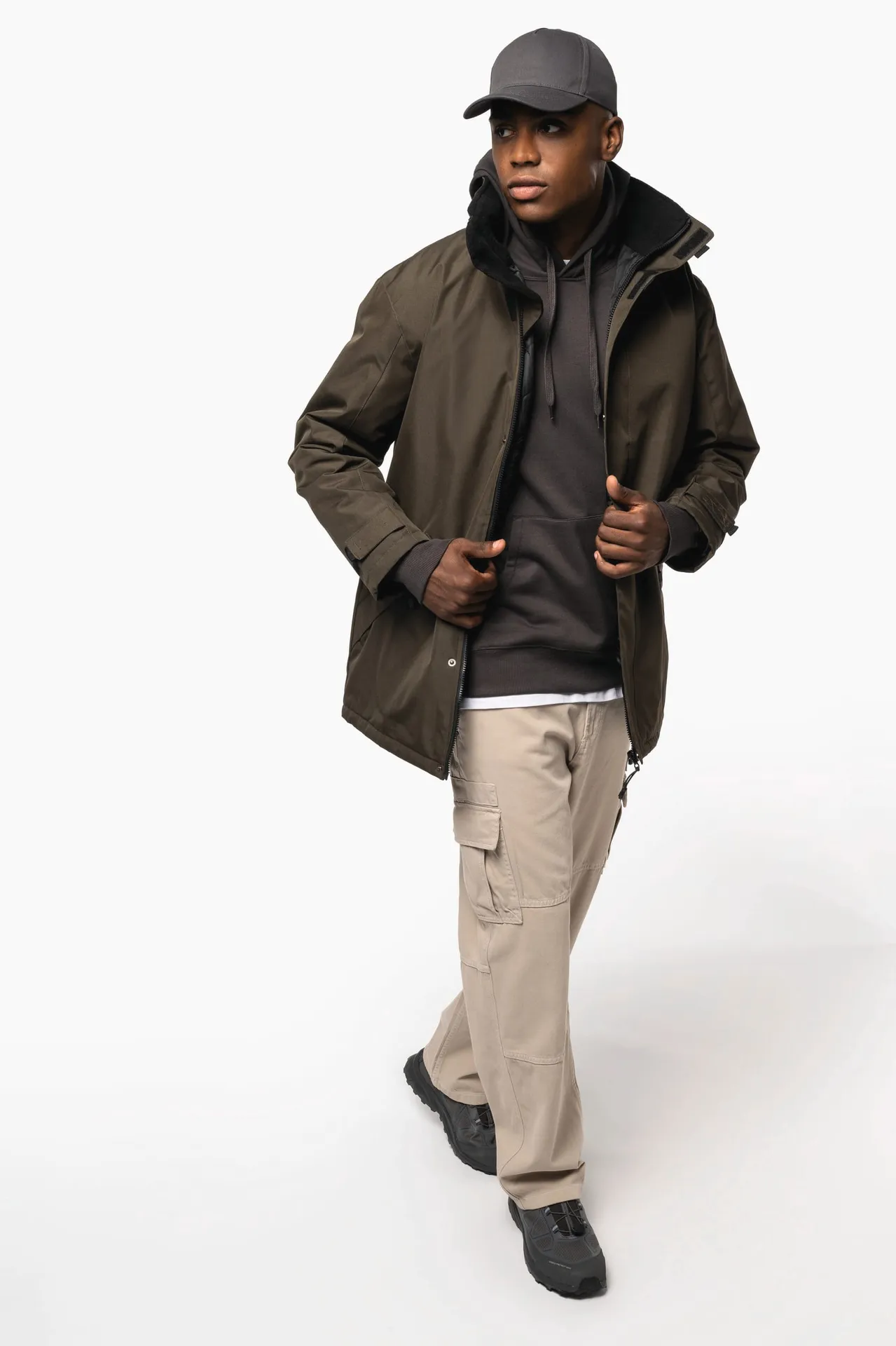 Parka > Parka, wattiert und mit Steppfutter