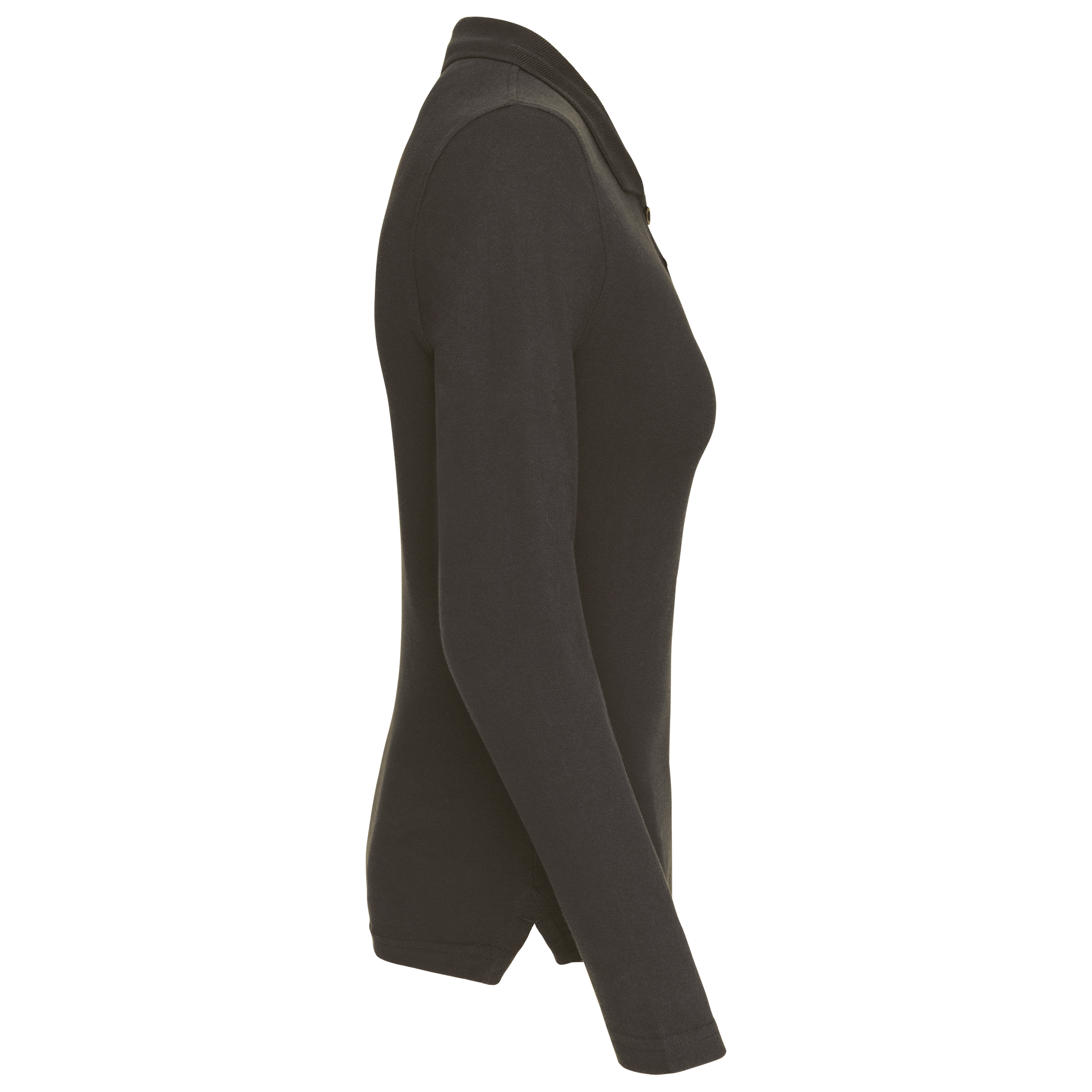 Damen Langarm-Polohemd. Baumwollpiqué