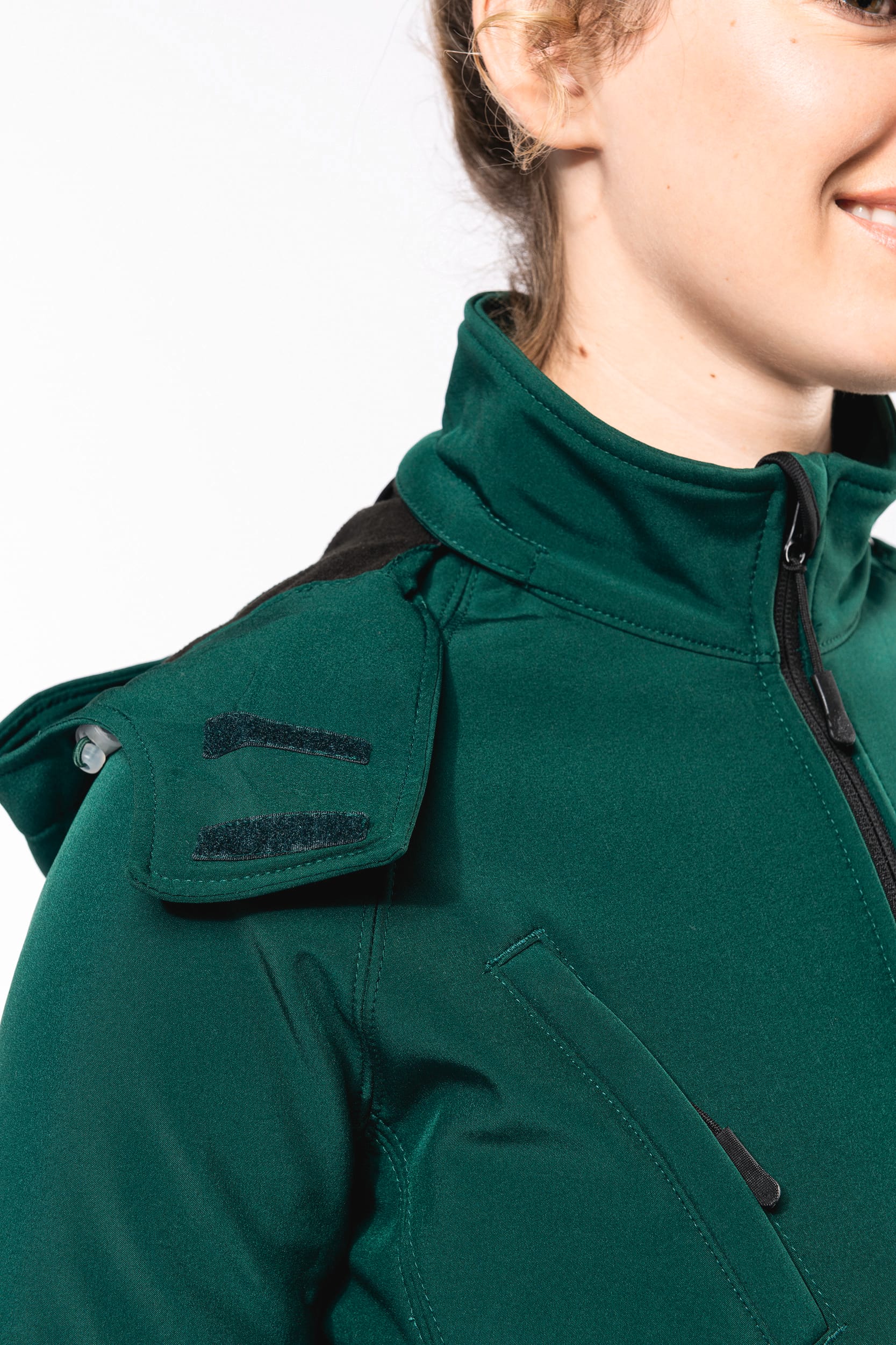 Damen Softshell-Jacke mit Abnehmbare Kapuze