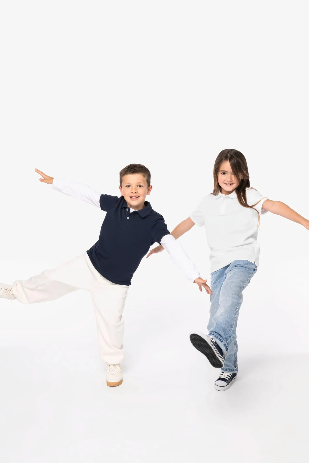 Umweltfreundliches Polohemd aus Pikeetrikot für Kinder