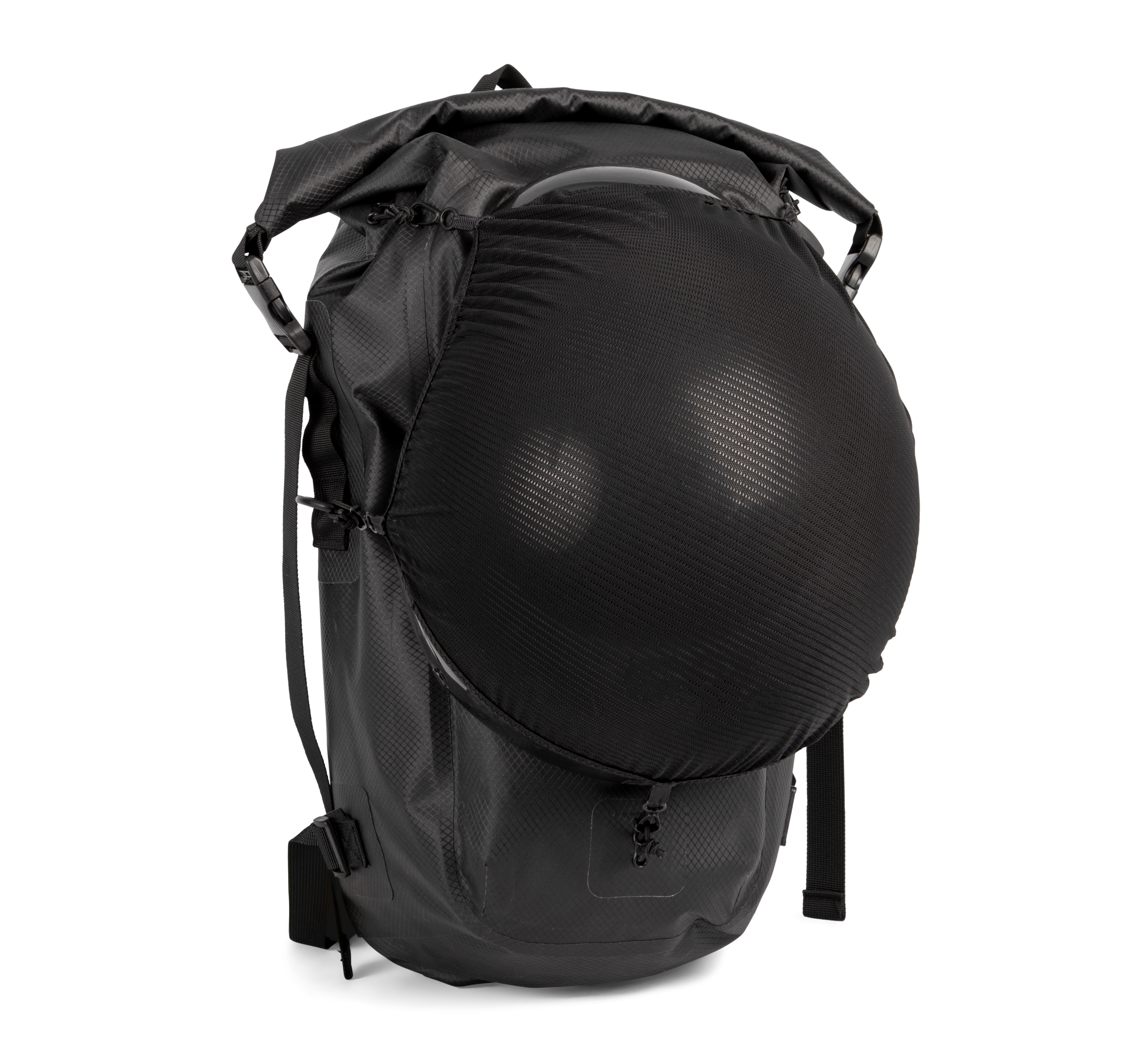 Wasserabweisender Rucksack mit Helmfach