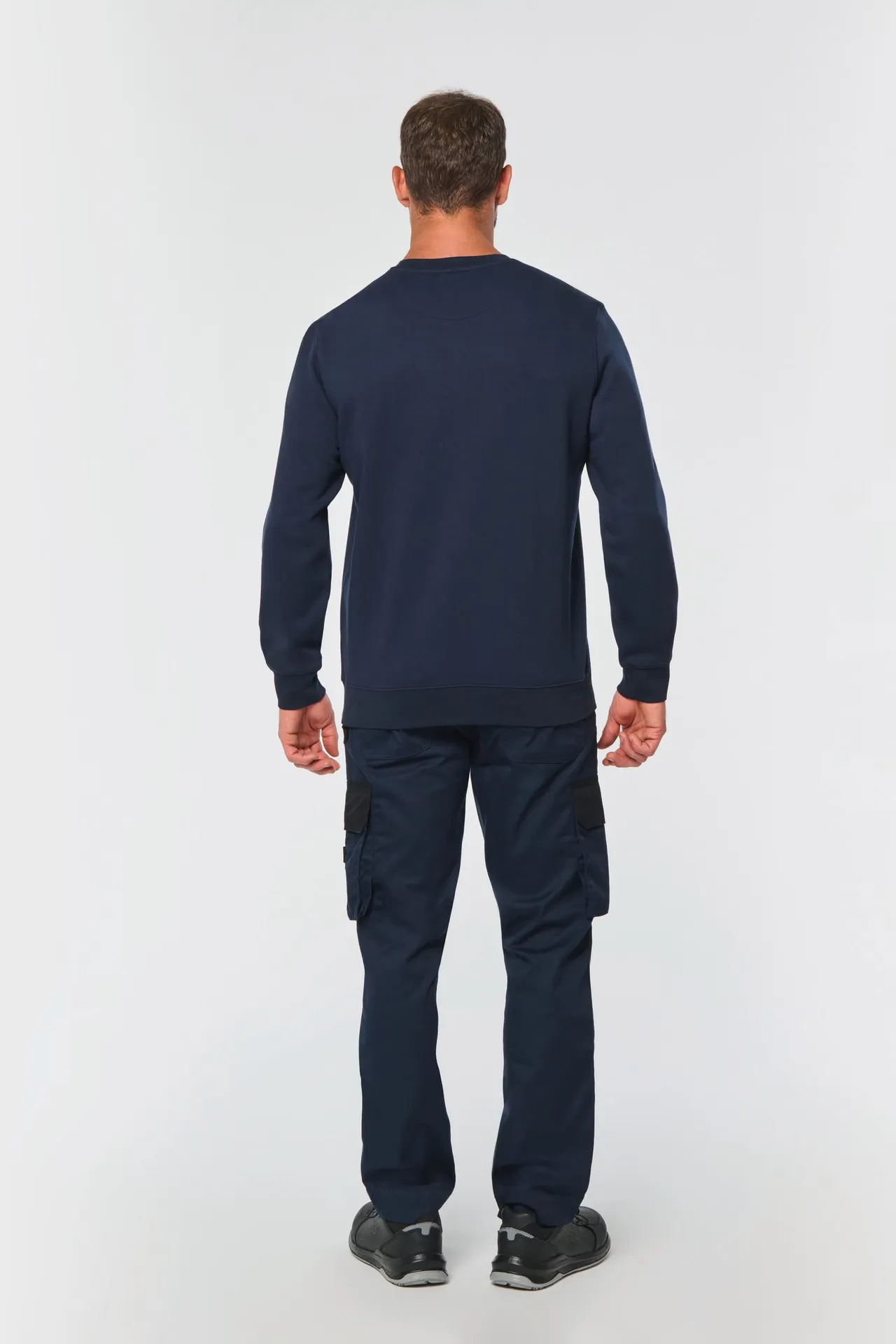 Day To Day Unisex-Sweatshirt mit kontrastfarbener zip Tasche