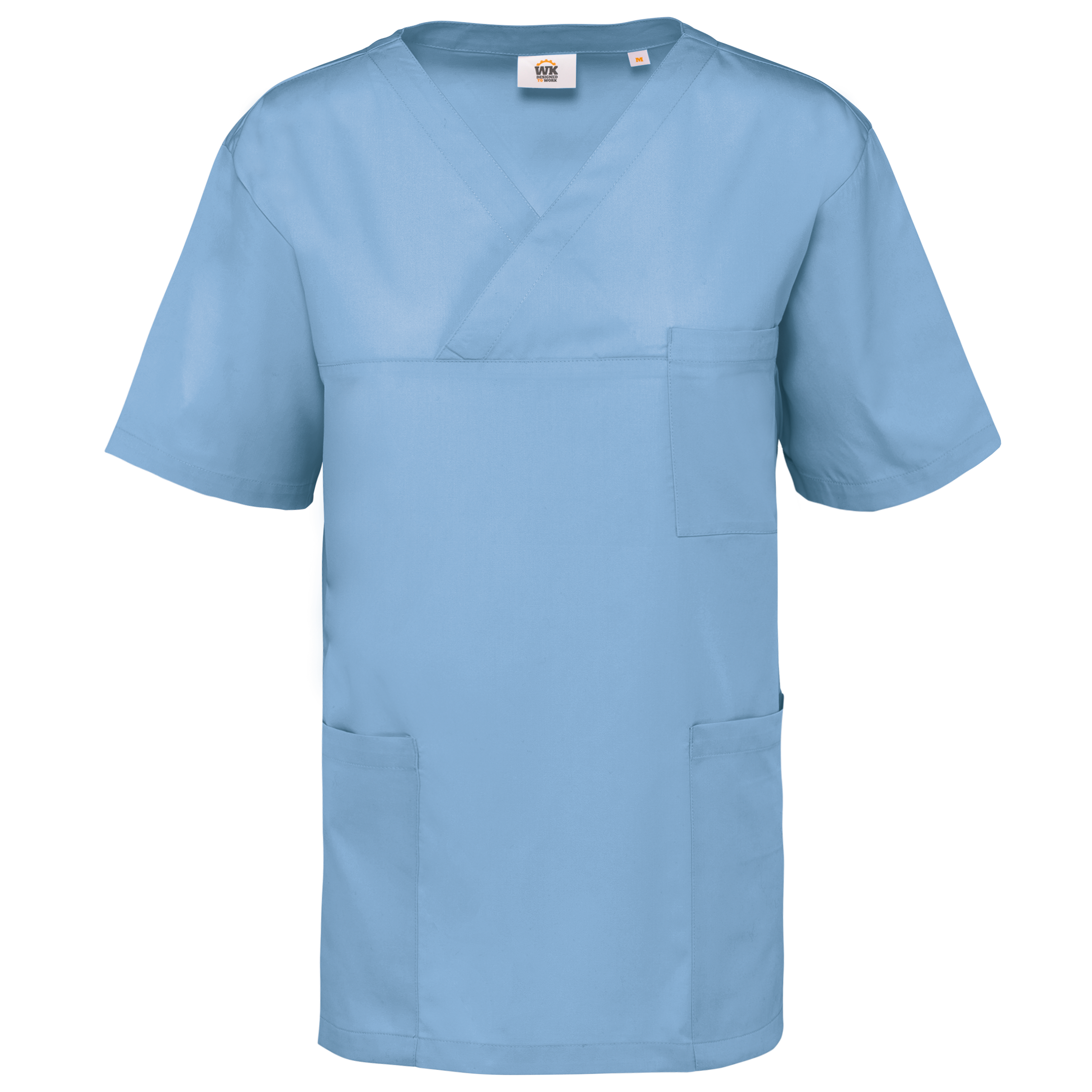 Kurzärmlige Unisex-Tunika aus Baumwollpolyester