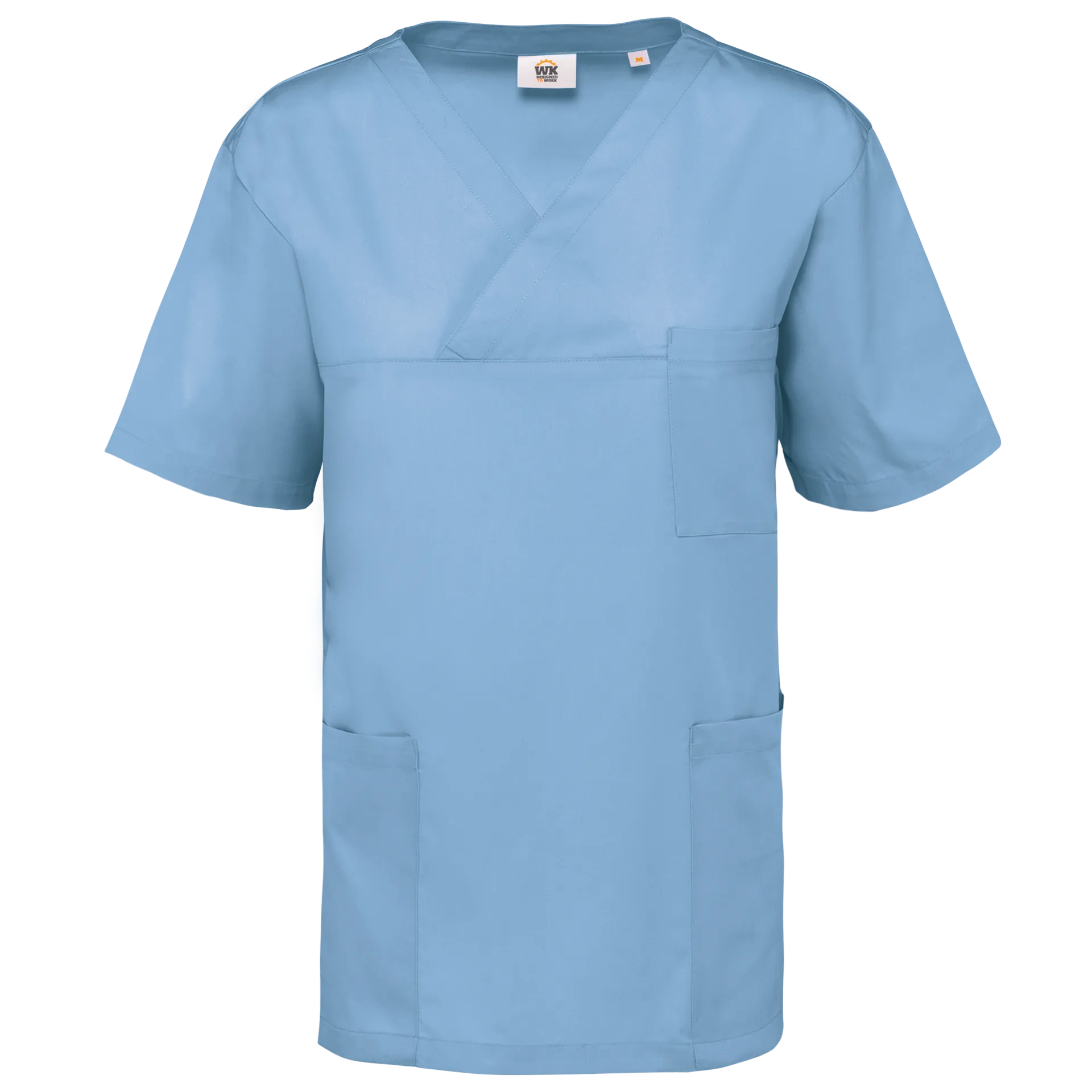 Kurzärmlige Unisex-Tunika aus Baumwollpolyester