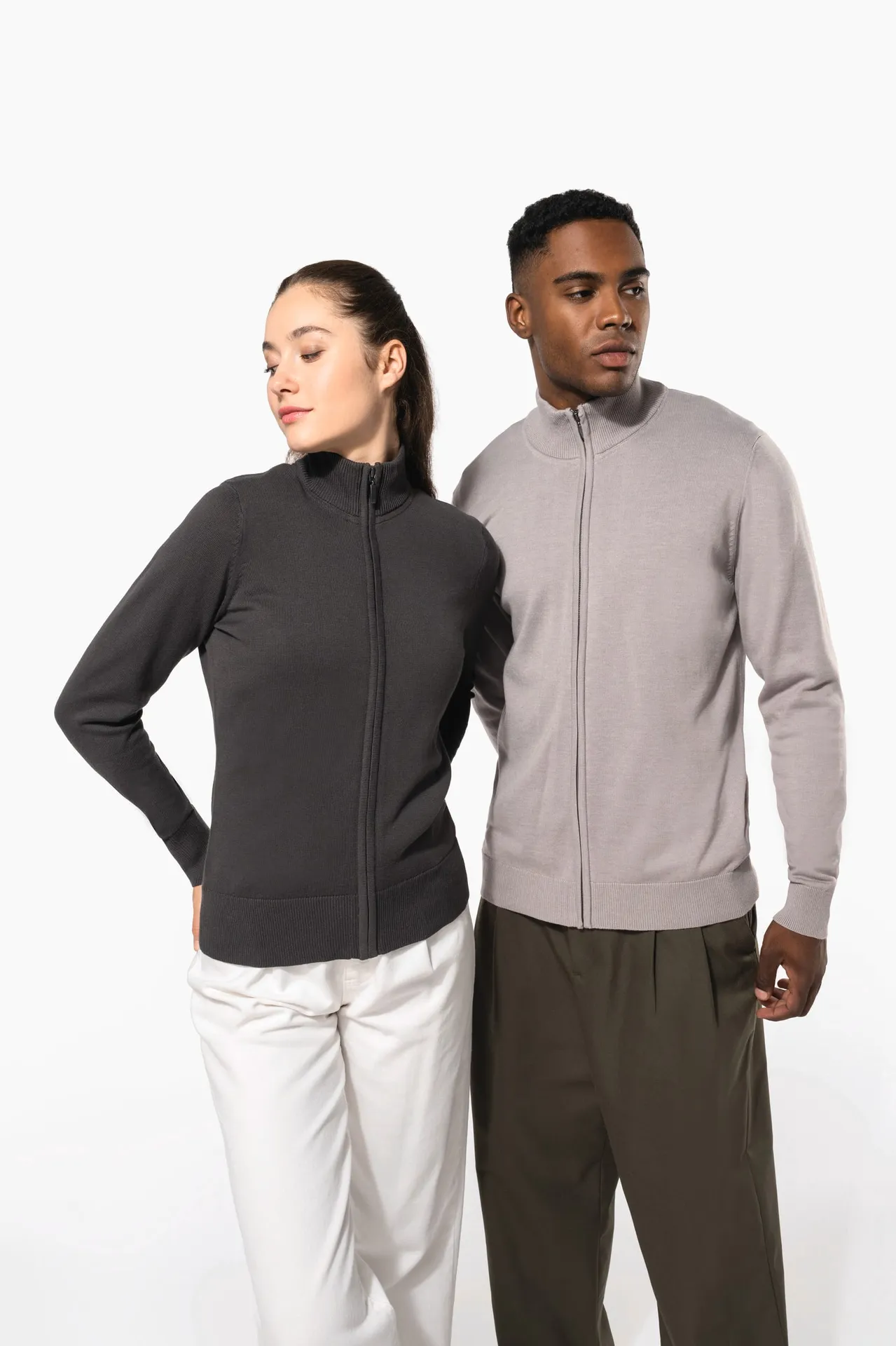 Herren Cardigan mit Reißverschluss