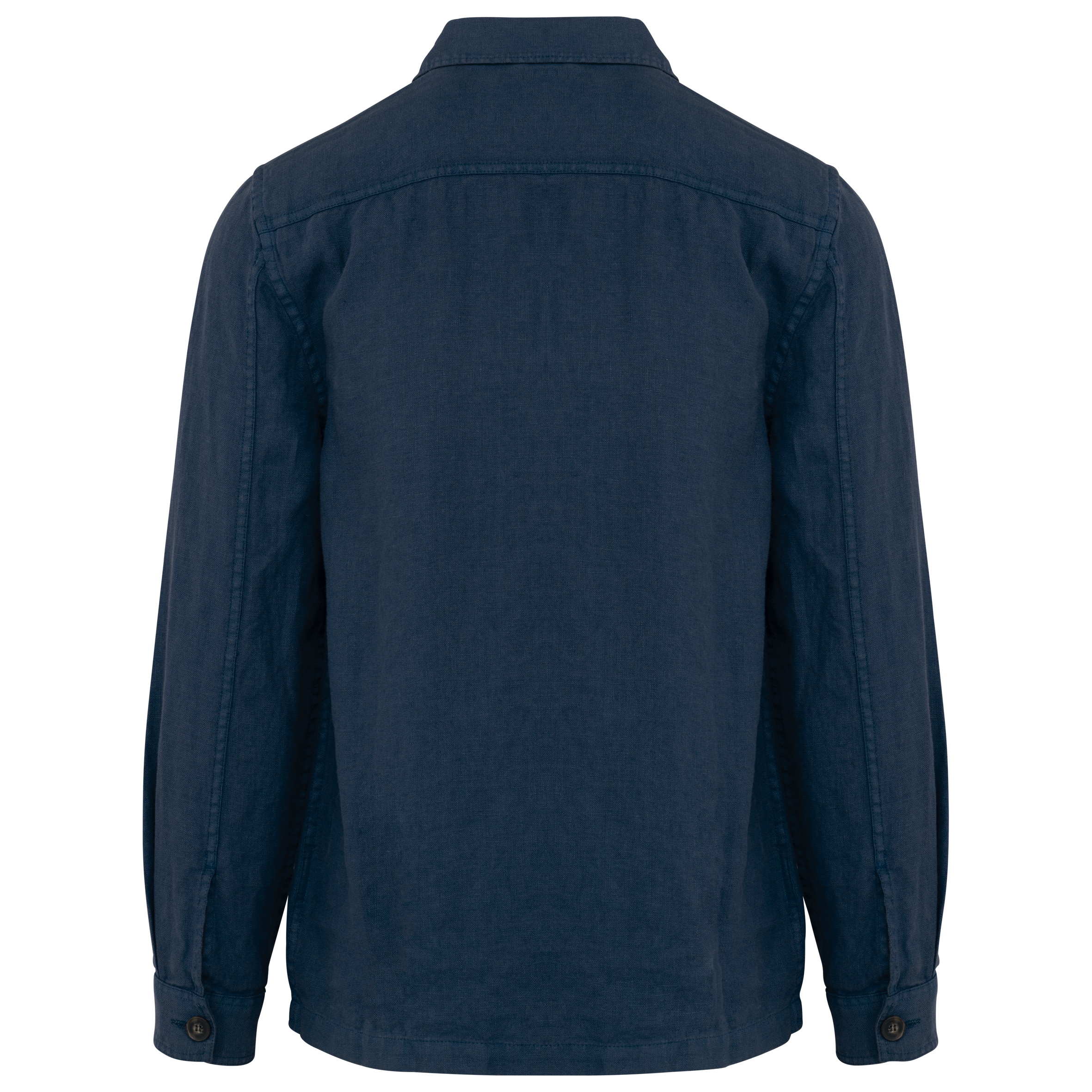 Ausgewaschene Herrenhemdjacke aus Leinen