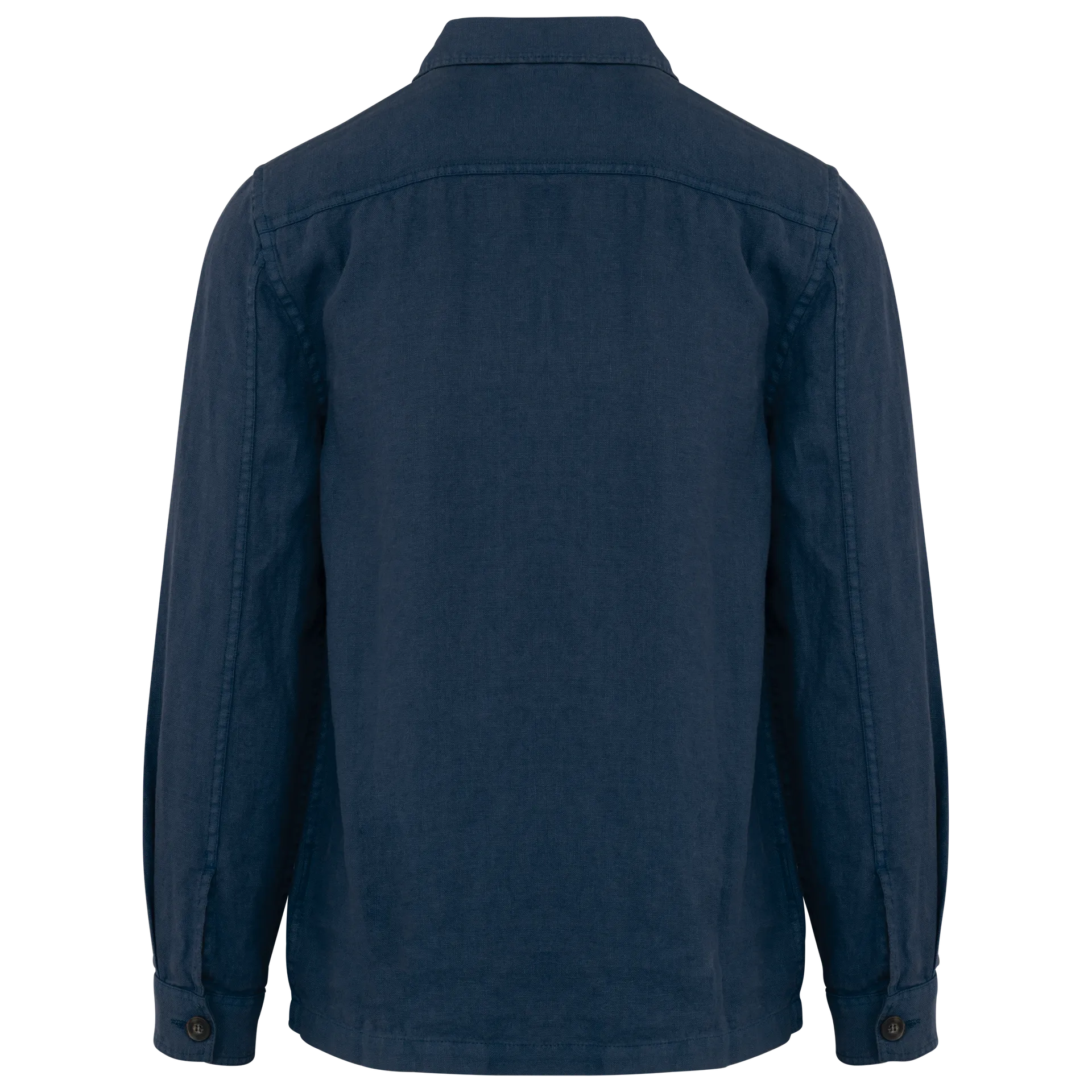 Ausgewaschene Herrenhemdjacke aus Leinen