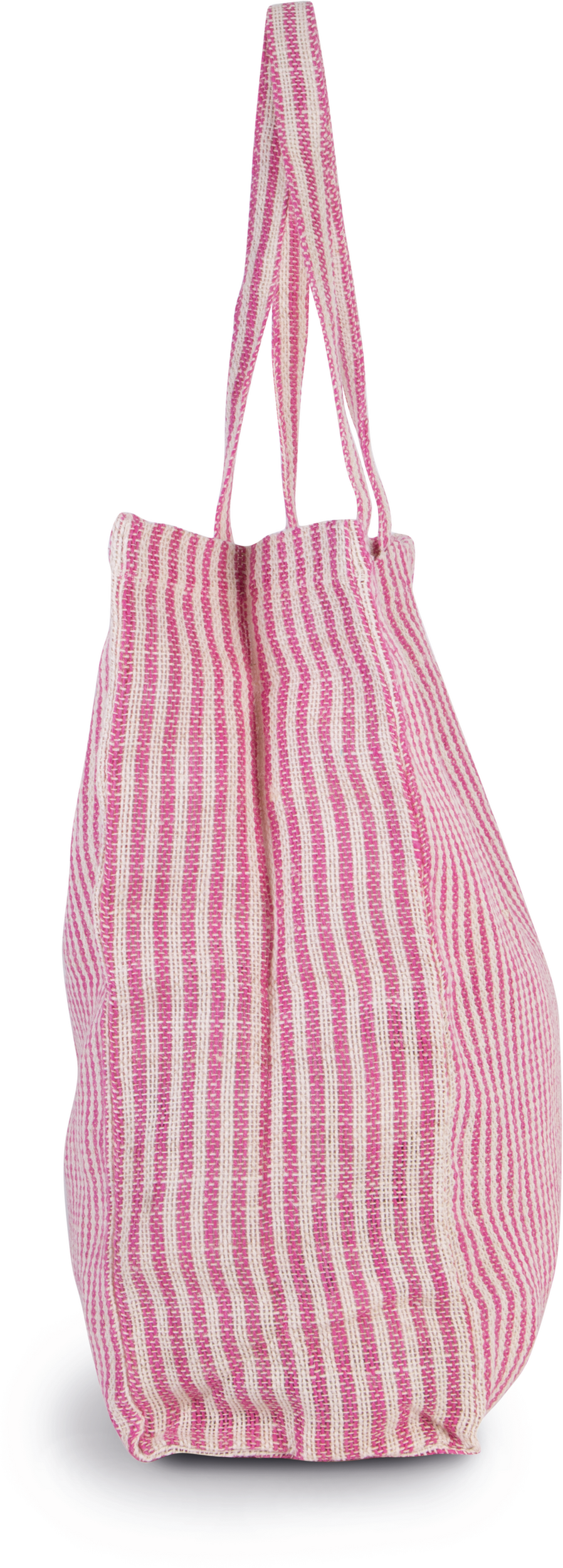 Gestreifte Shoppingtasche aus Juco