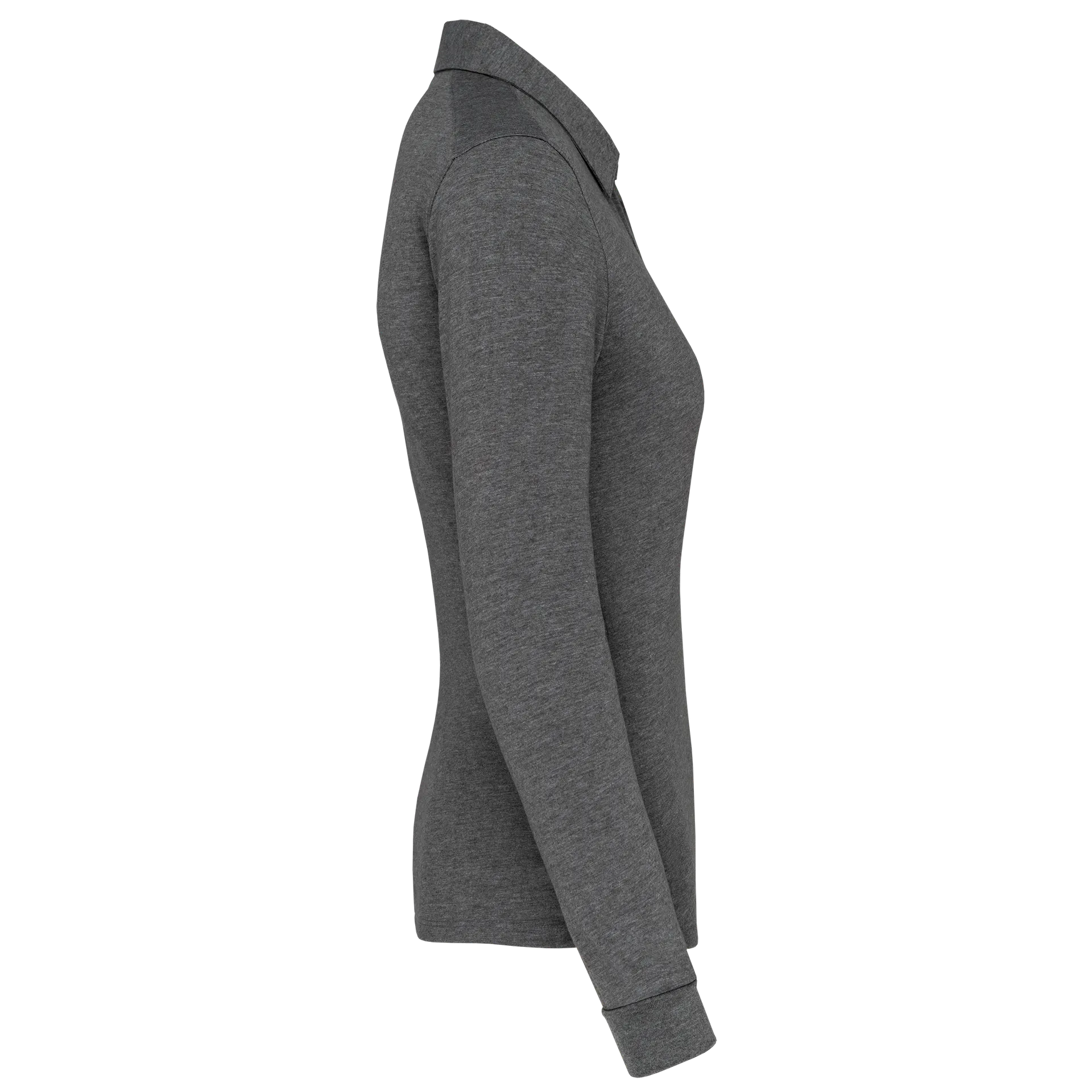 Langarm-Polohemd für Damen aus Jersey